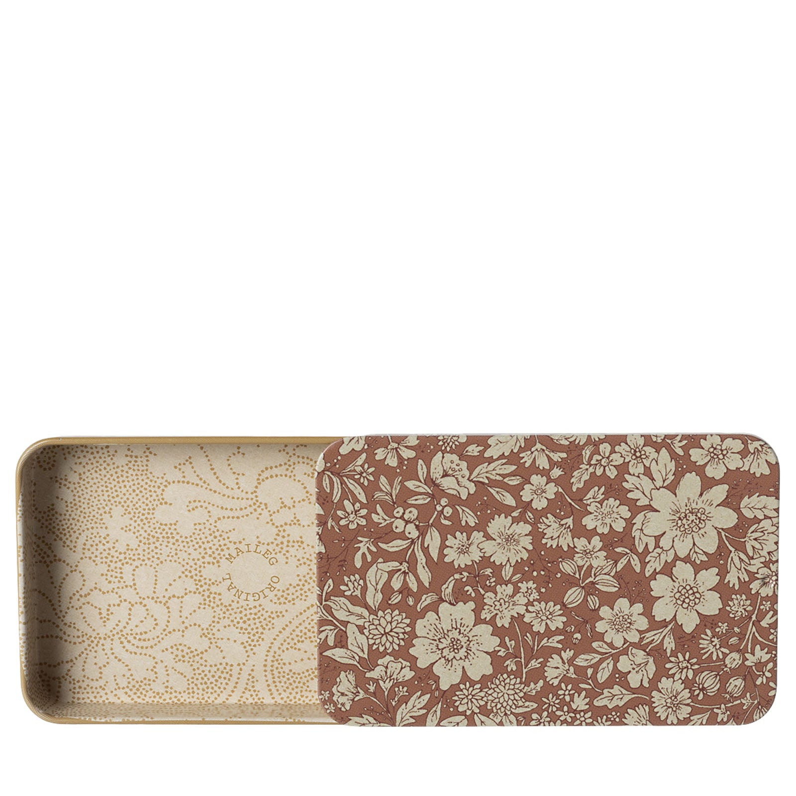 Sliding Lid Metal Box - Blossom Heather