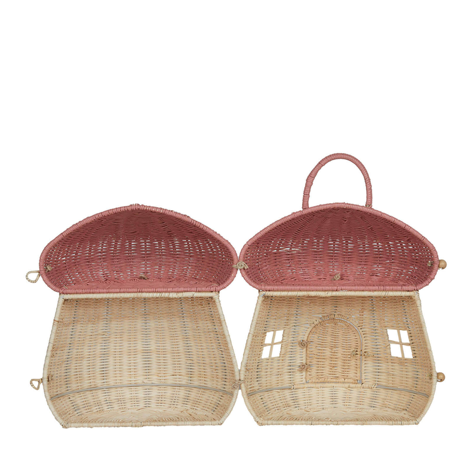 Rattan Mushroom Doll House - Musk