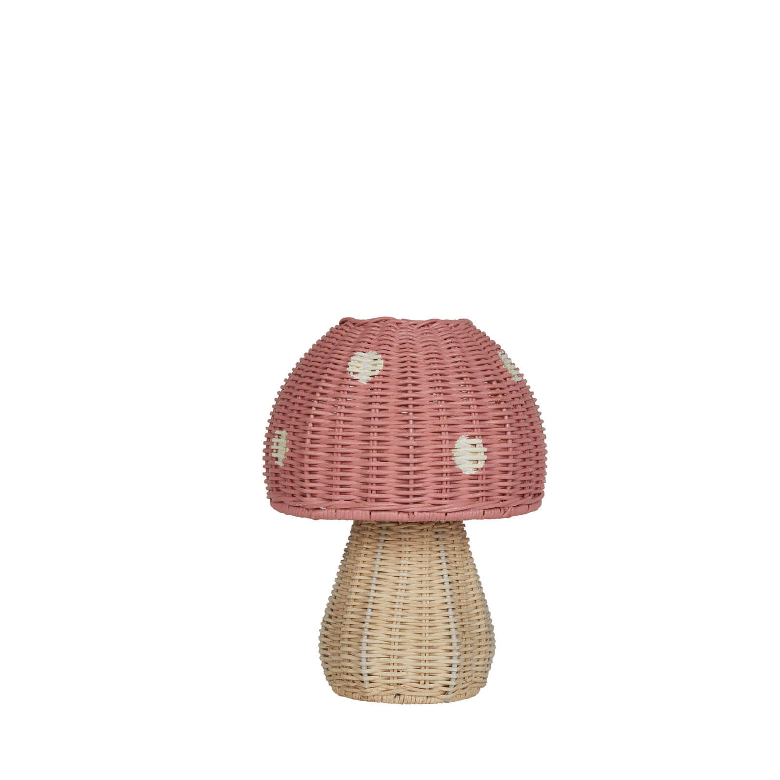 Rattan Toadstool Lamp - Musk