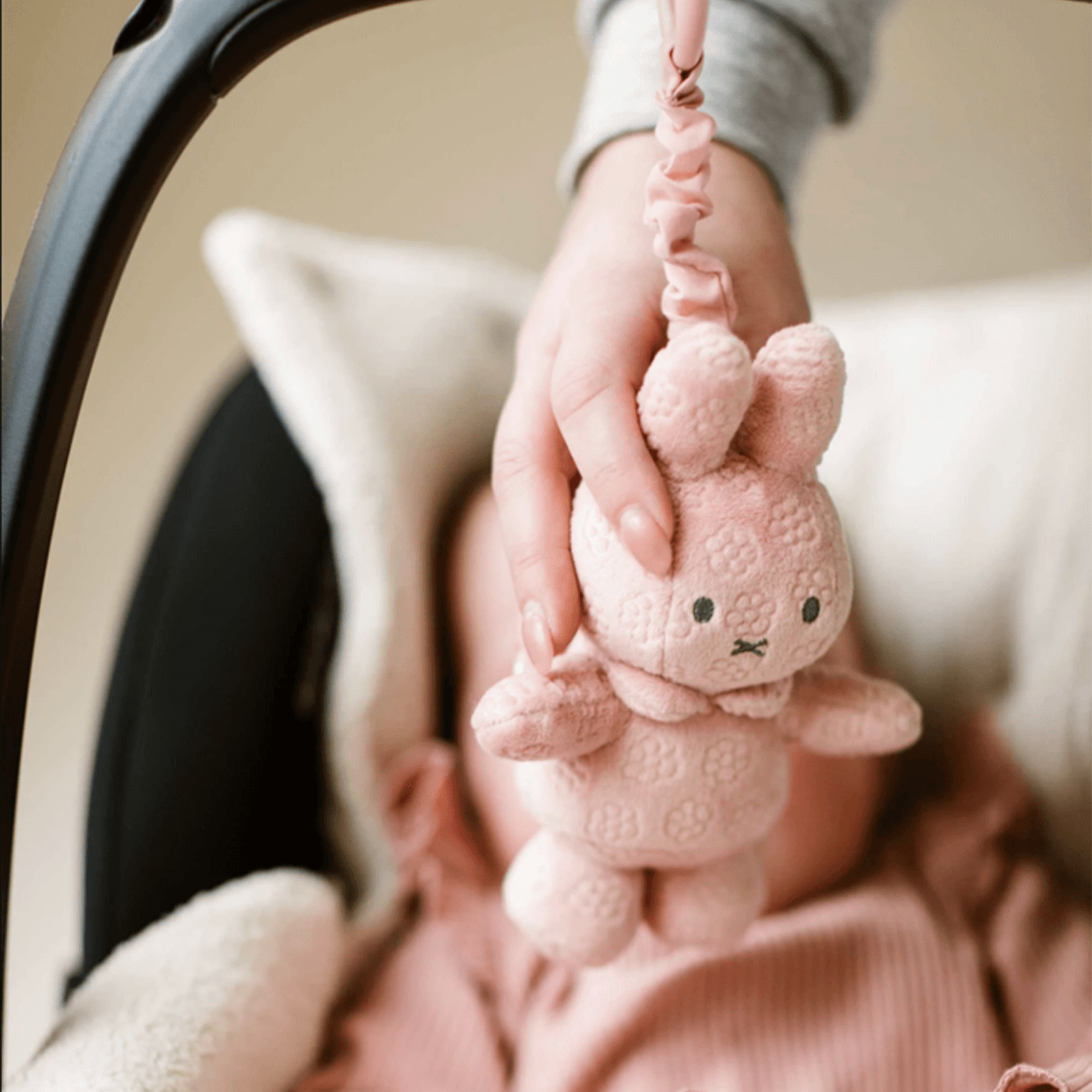 Miffy Hanging Toy - Pink Flower