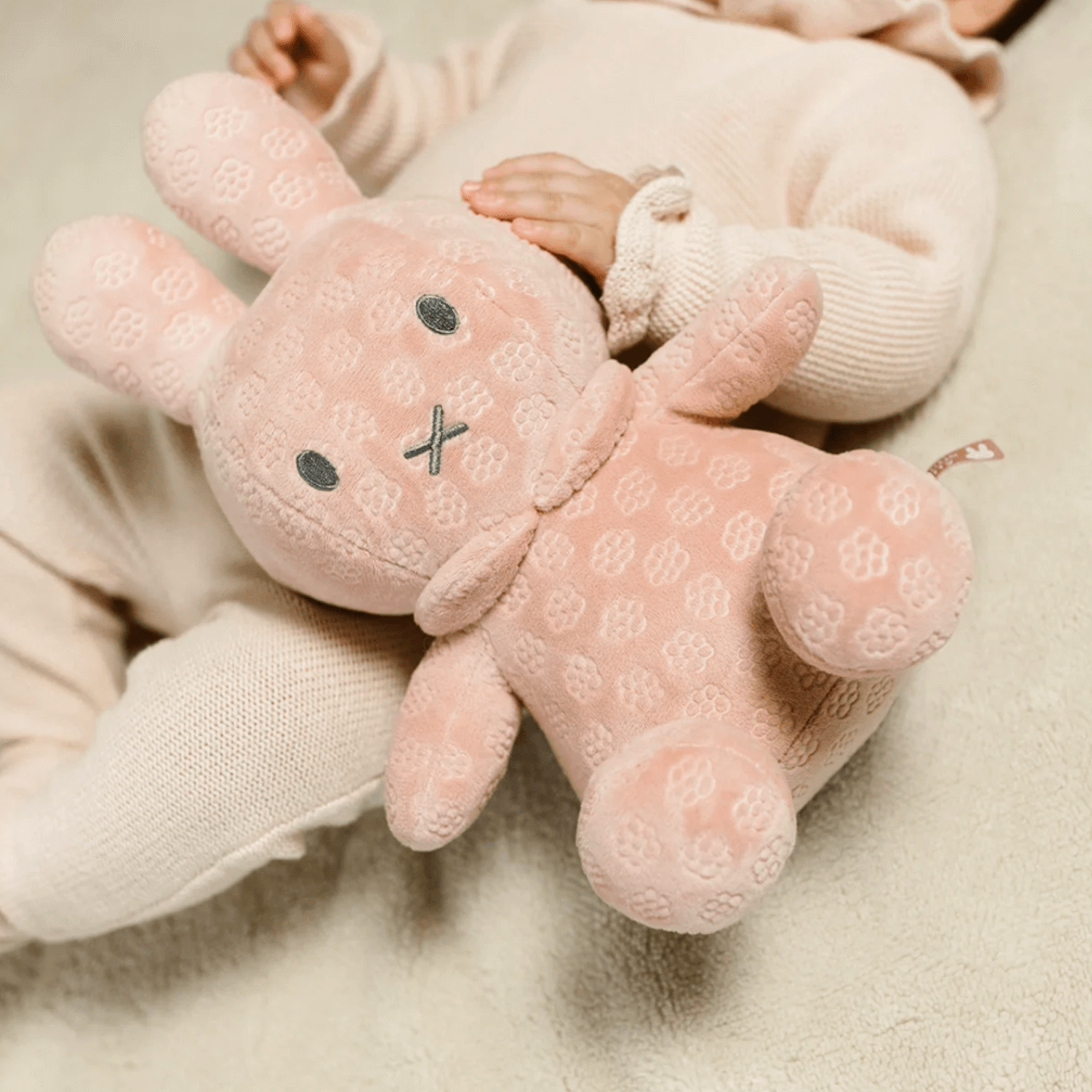 Miffy Cuddle Toy 30cm - Pink Flower