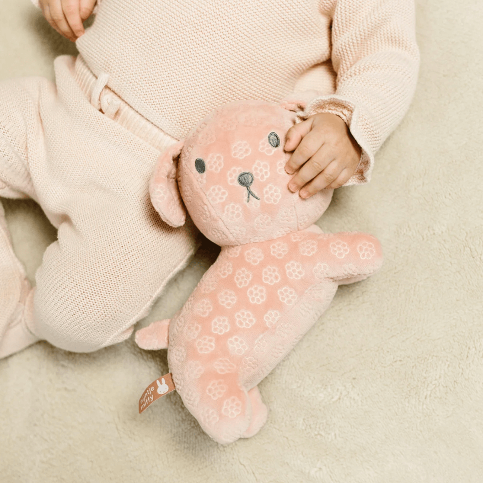Snuffie Cuddle Toy 25cm - Flower Pink