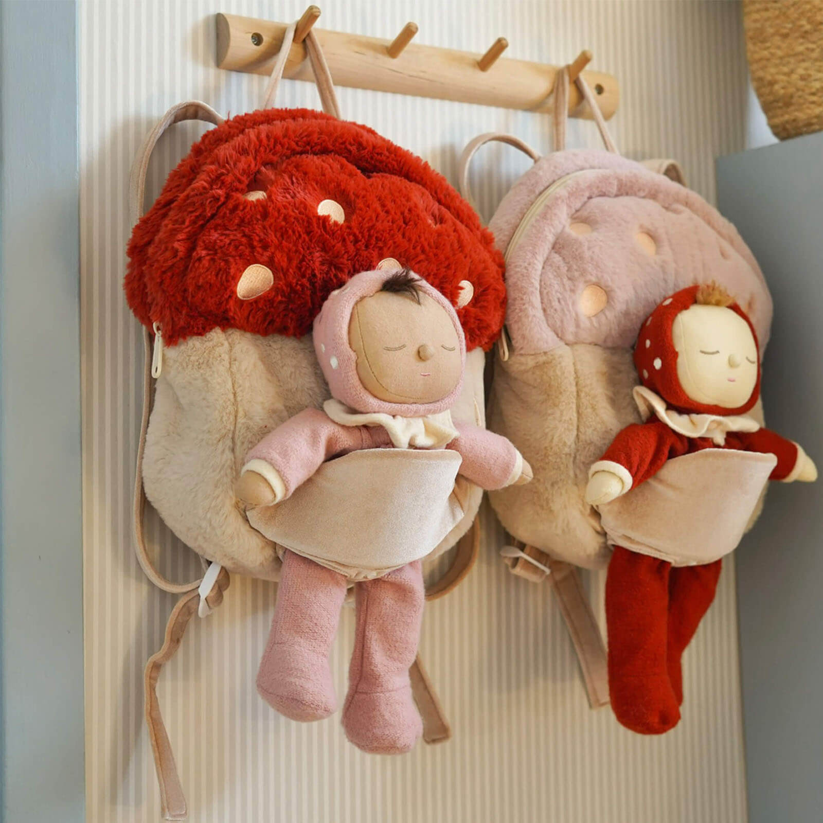 Hopalong Mushroom Backpack - Red