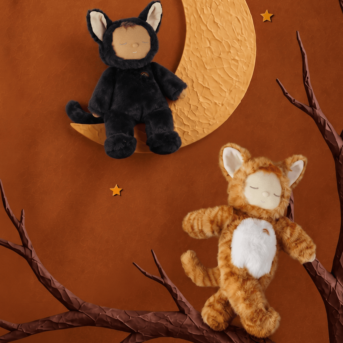 Cozy Day Dinkum Doll - Cat Nox