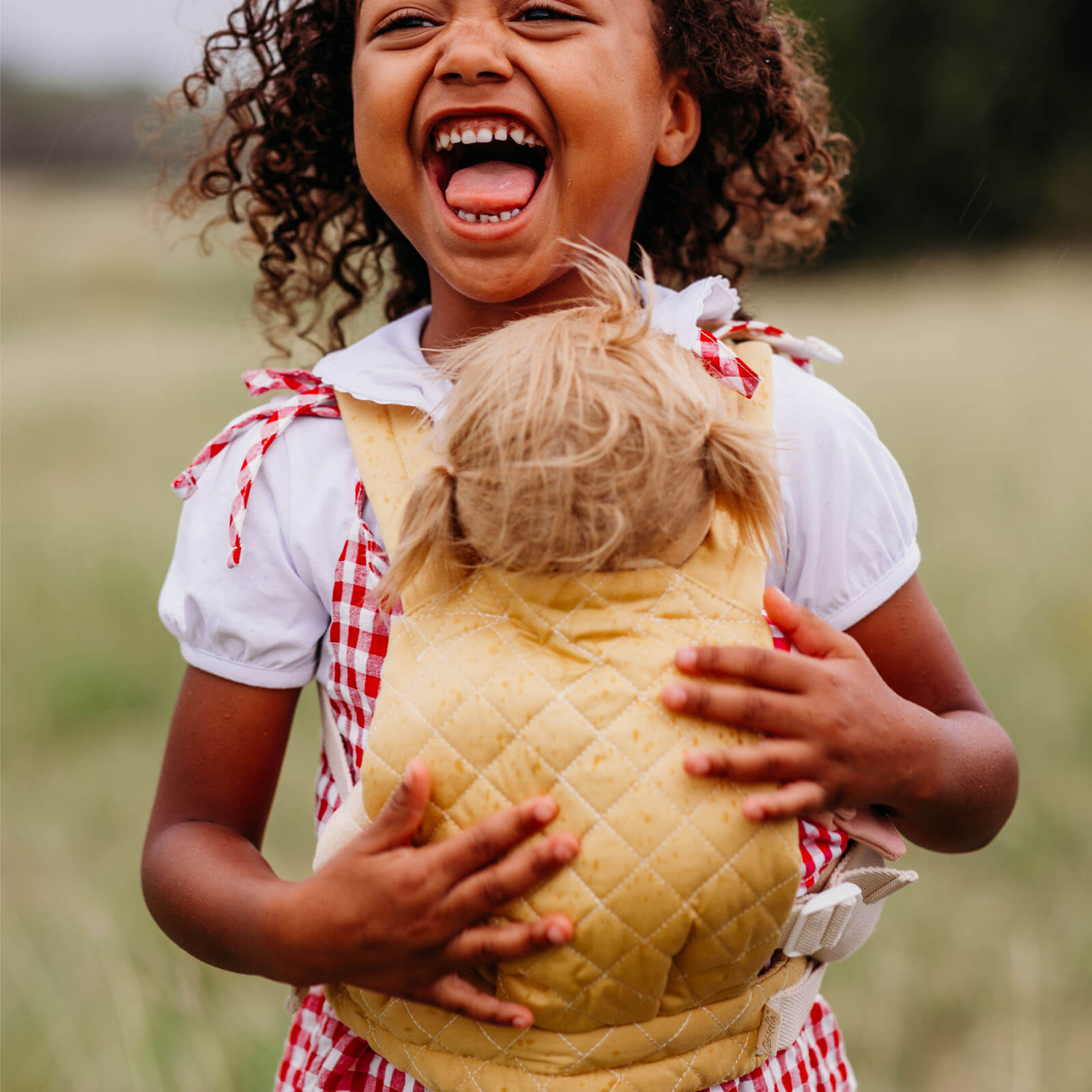 Dinkum Doll Quilted Carrier - Honey