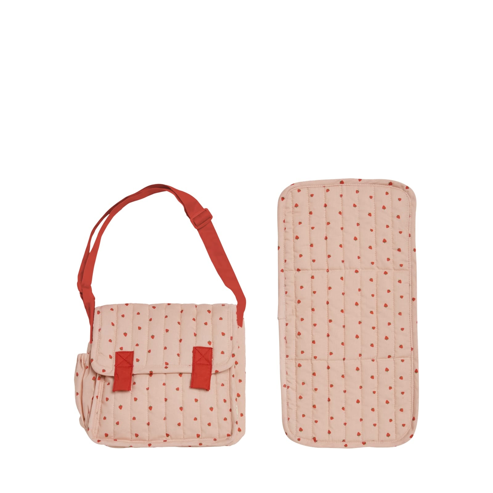 Carrie Convertible Changing Set - Strawberry