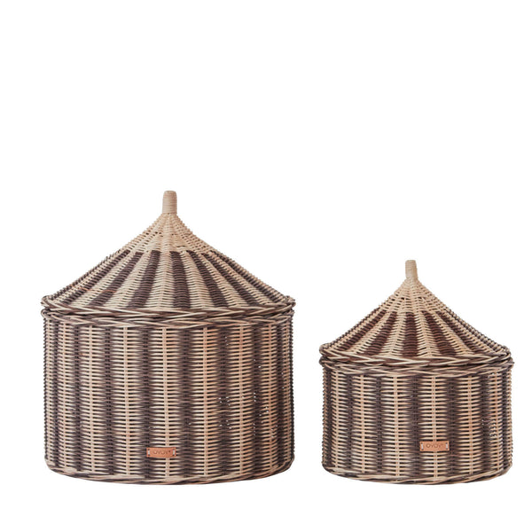 Set of 2 Circus Storage Baskets - Nutmeg