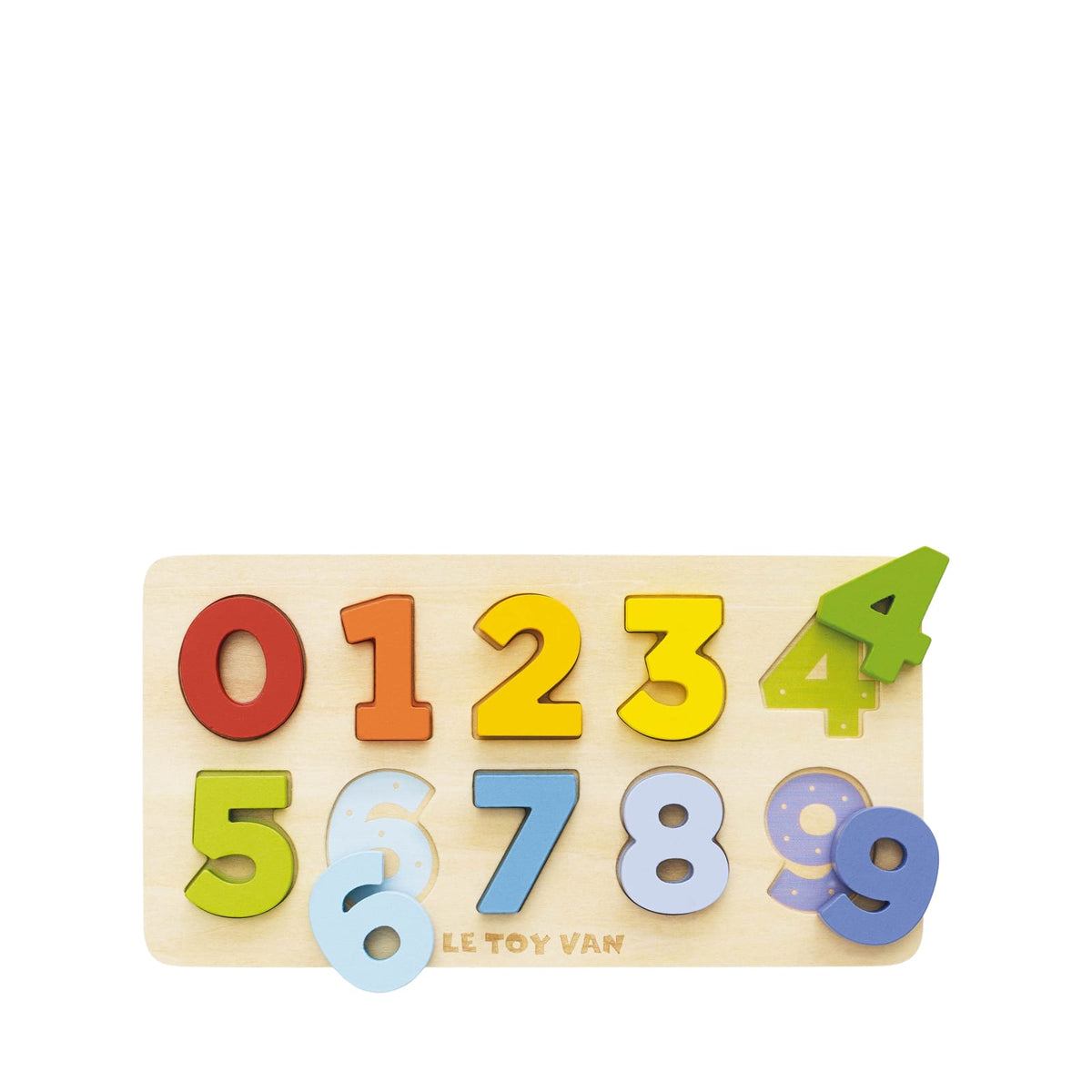 Small Toy Numbers Le Toy Van Counting Wooden Numbers Shape Sorter