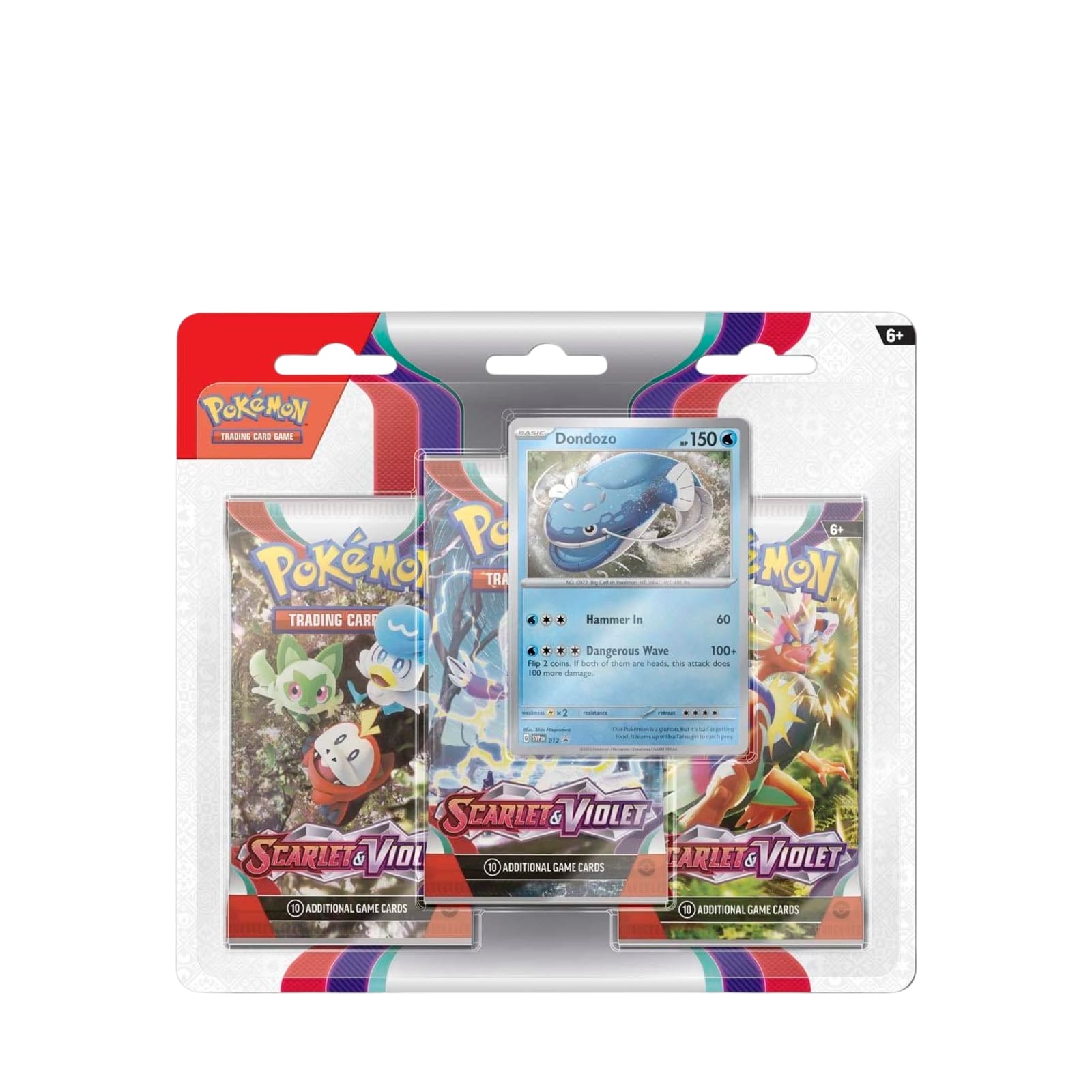 Scarlet & Violet - 3 Booster Packs & Dondozo Promo Card