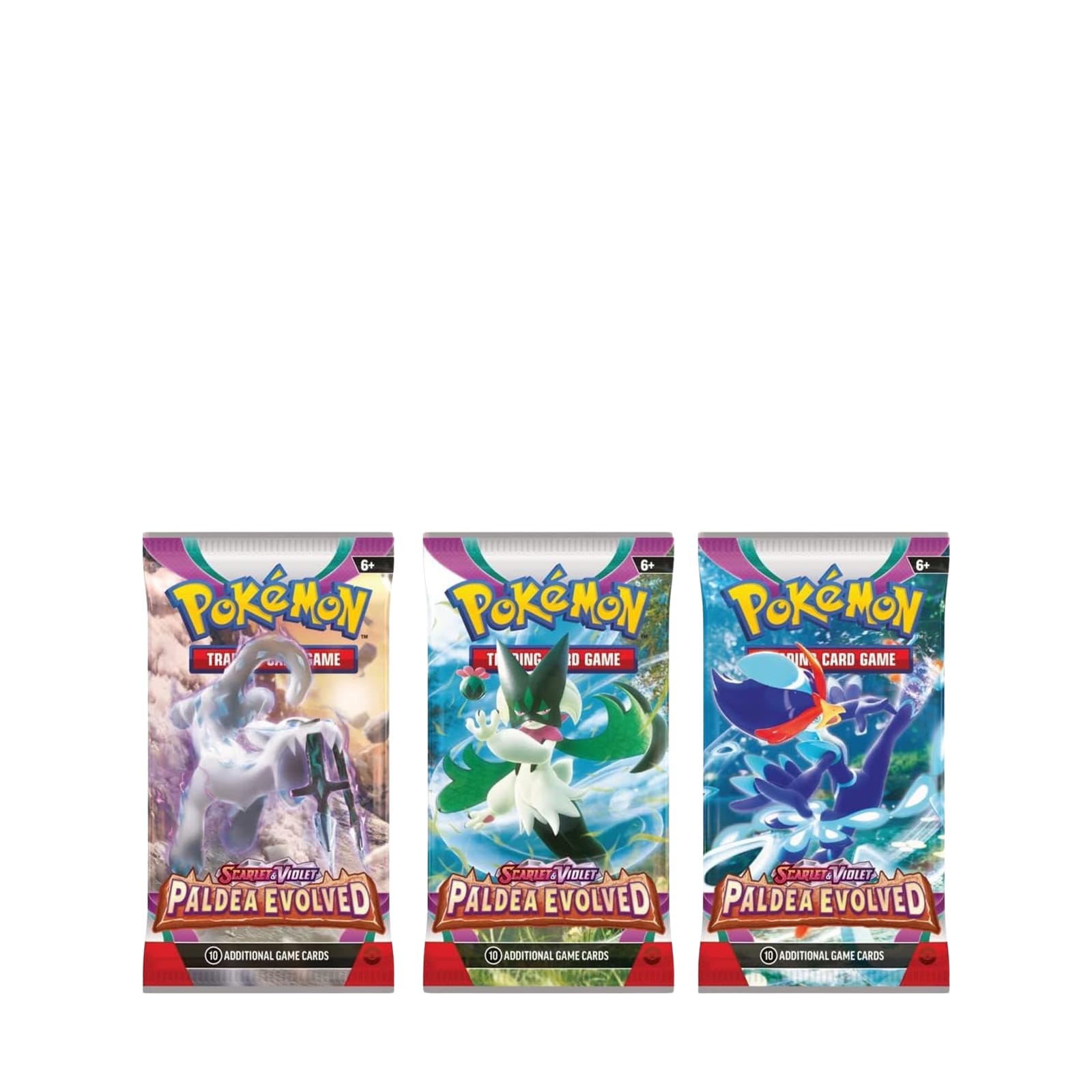 Scarlet & Violet - Paldea Evolved - 3 Booster Packs & Mystery Promo Card