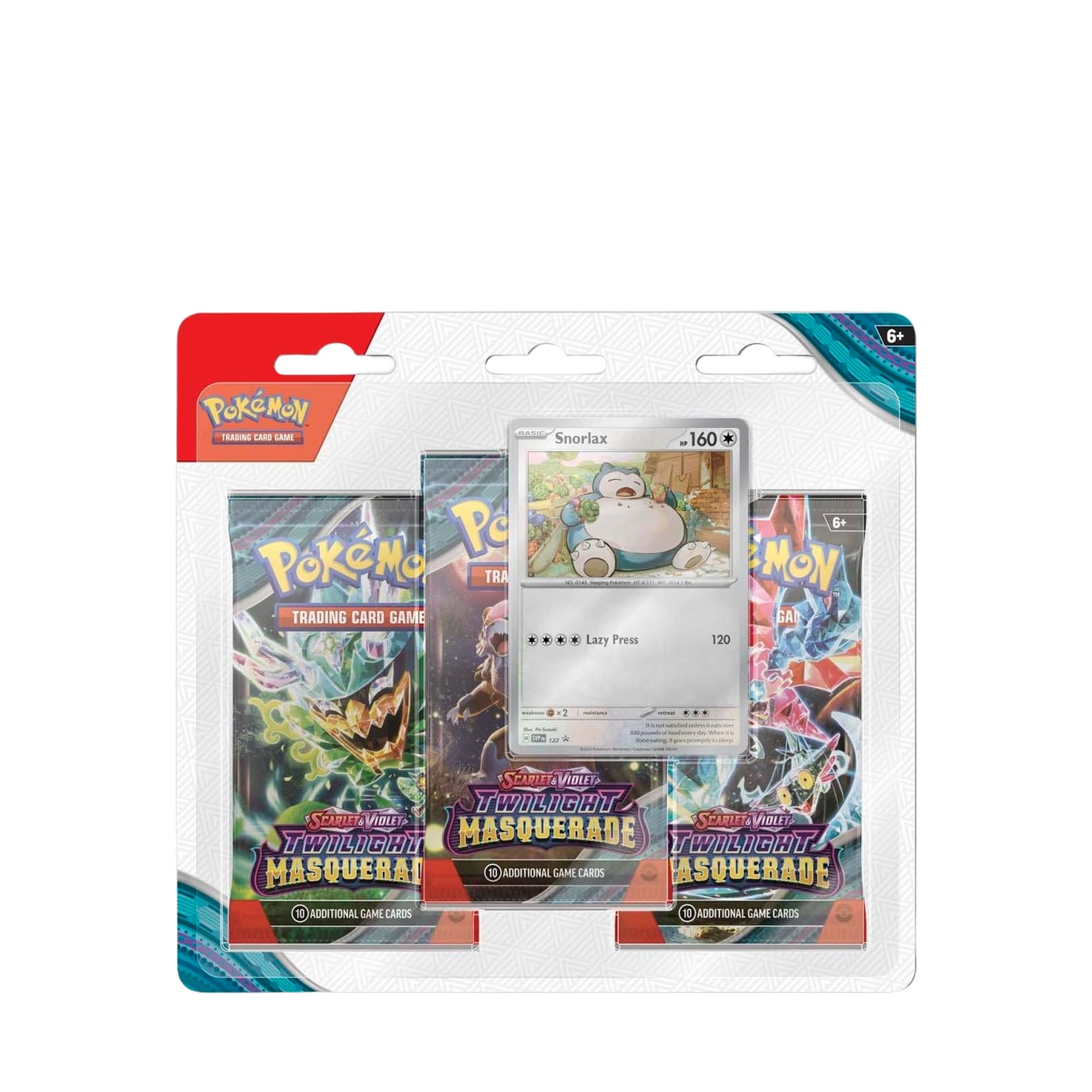 Scarlet & Violet - Twilight Masquerade - 3 Booster Packs & Snorlax Promo Card