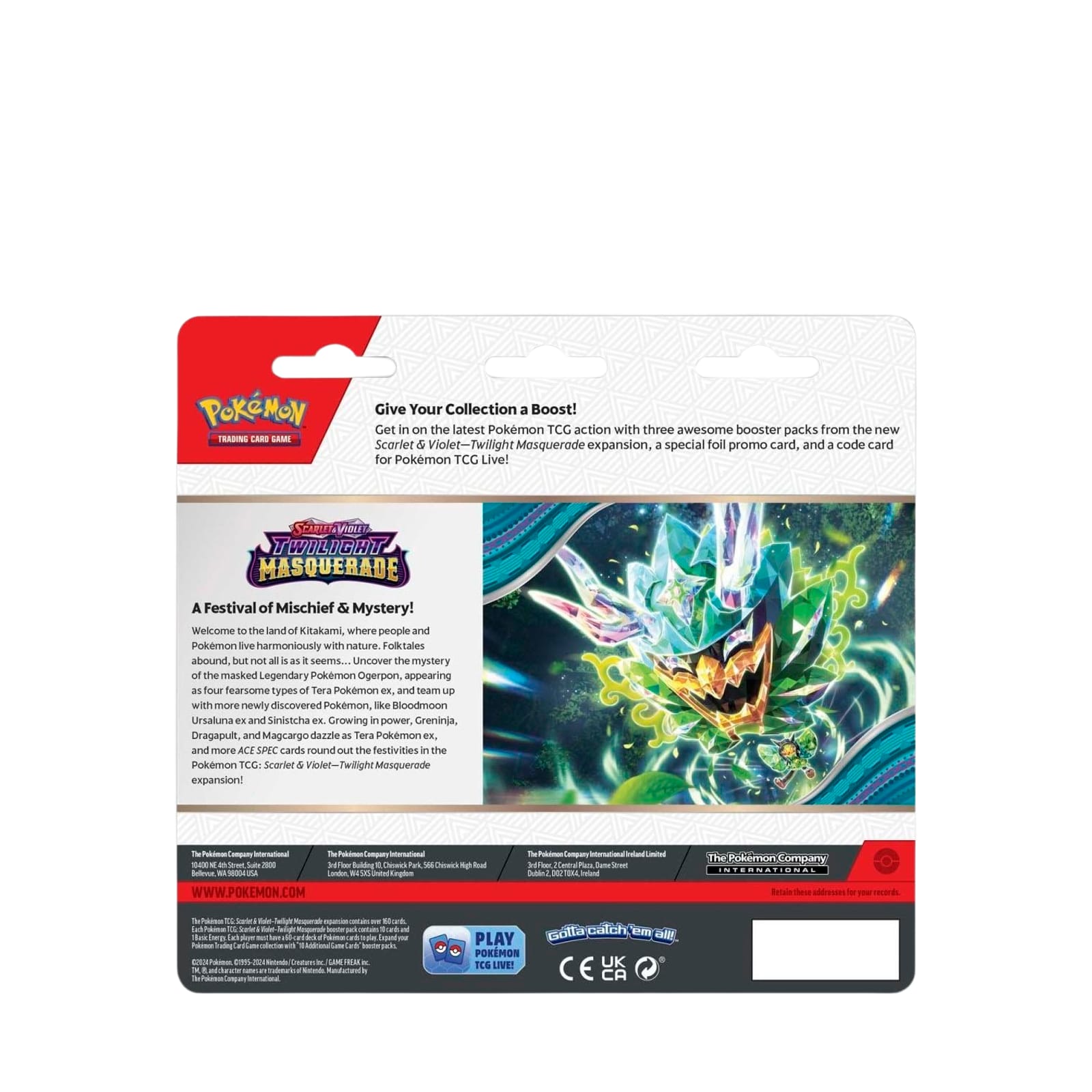 Scarlet & Violet - Twilight Masquerade - 3 Booster Packs & Snorlax Promo Card