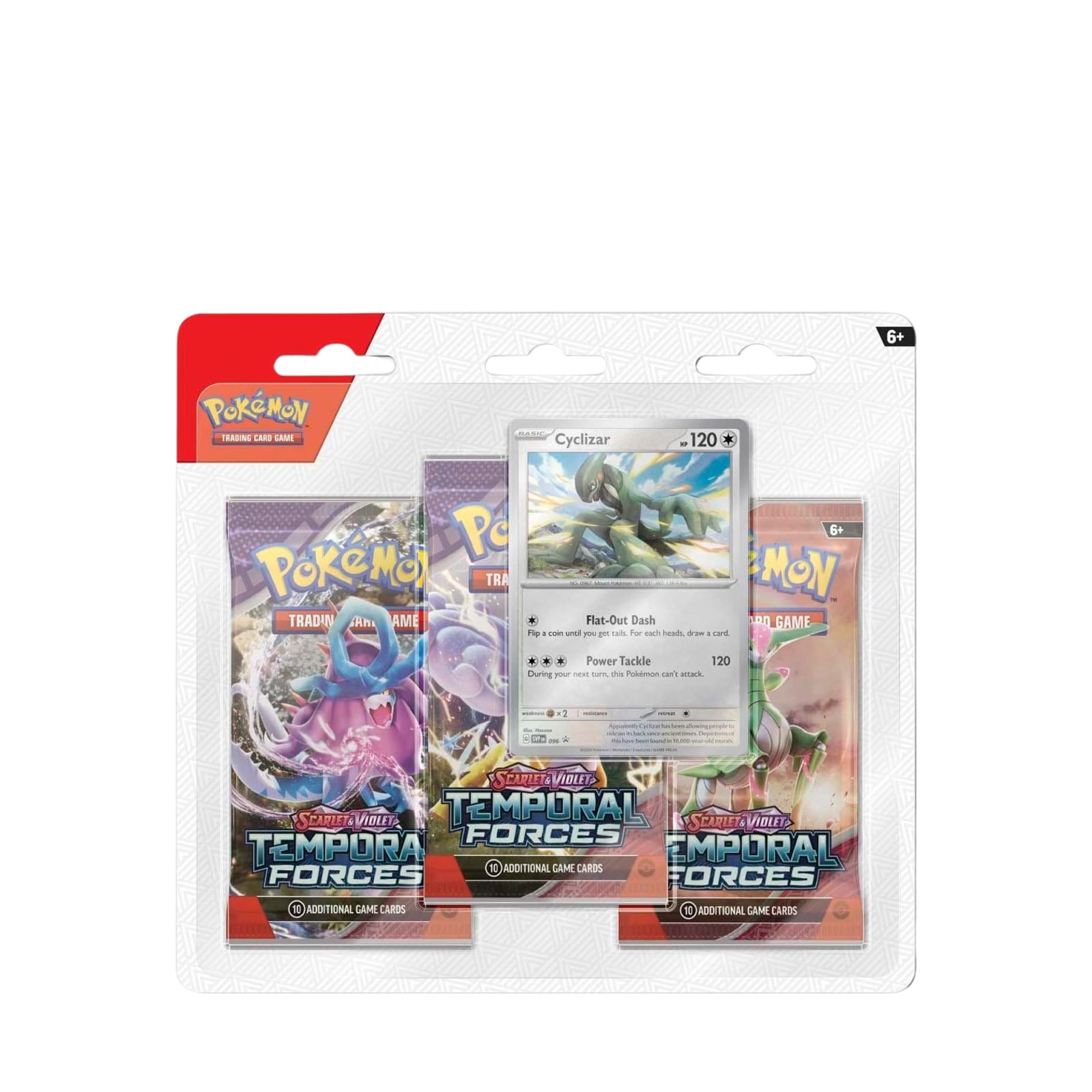 Scarlet & Violet - Temporal Forces - 3 Booster Packs & Cyclizar Promo Card