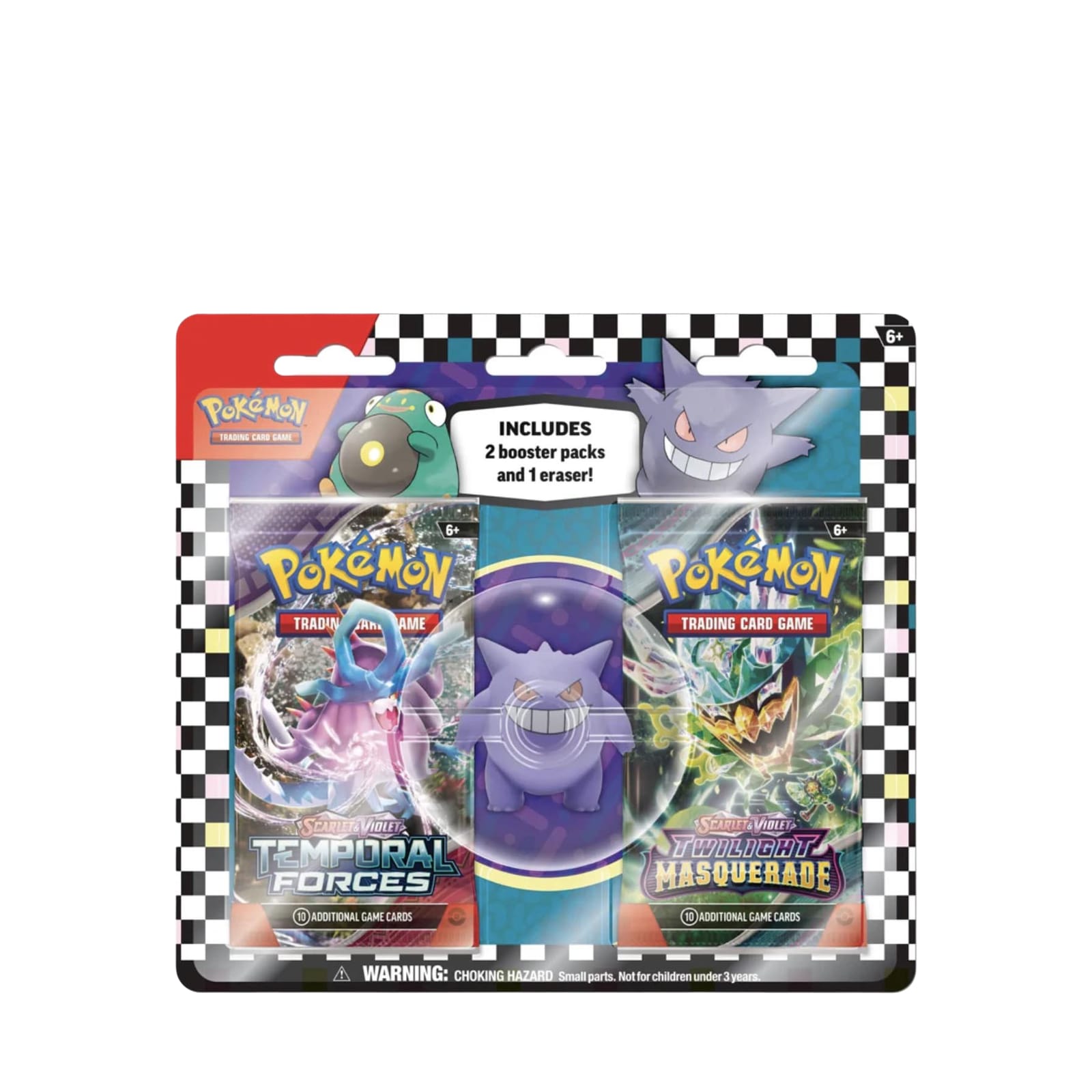 Gengar Eraser & 2 Booster Packs