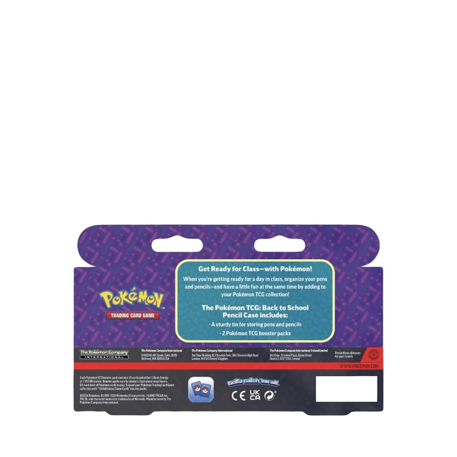 Charizard Pencil Case Tin & 2 Booster Packs