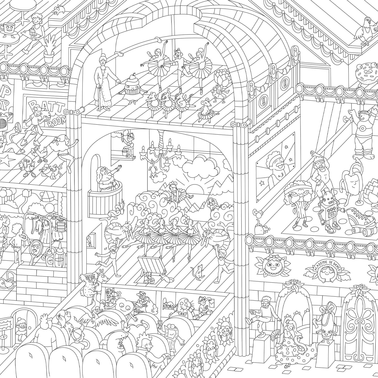 Colouring Poster - Dance