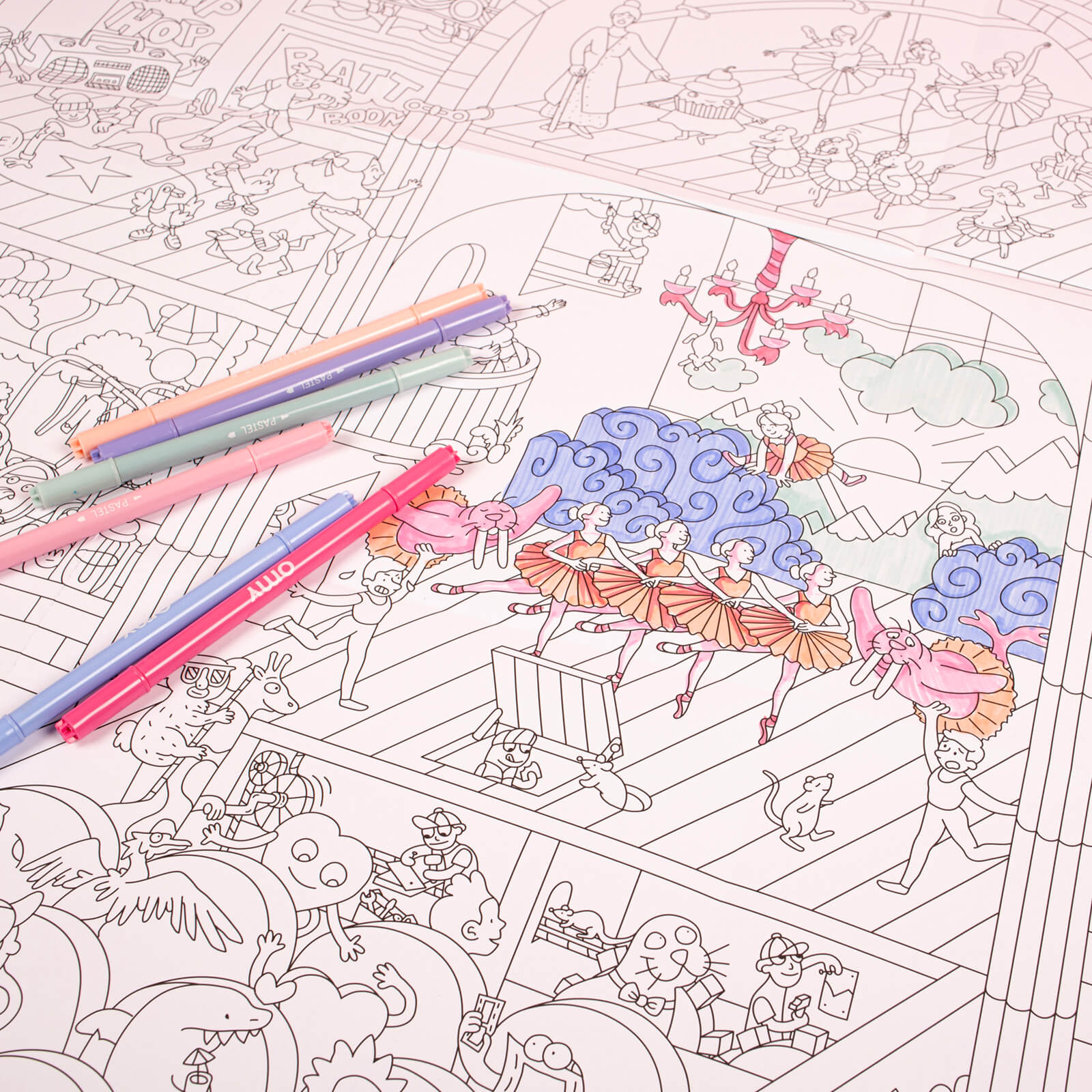 Colouring Poster - Dance
