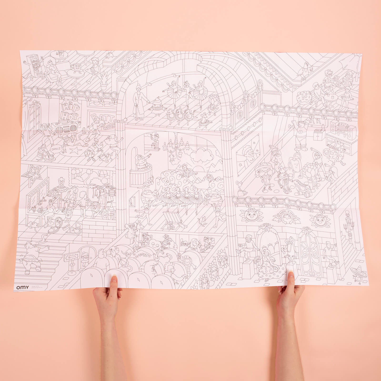 Colouring Poster - Dance