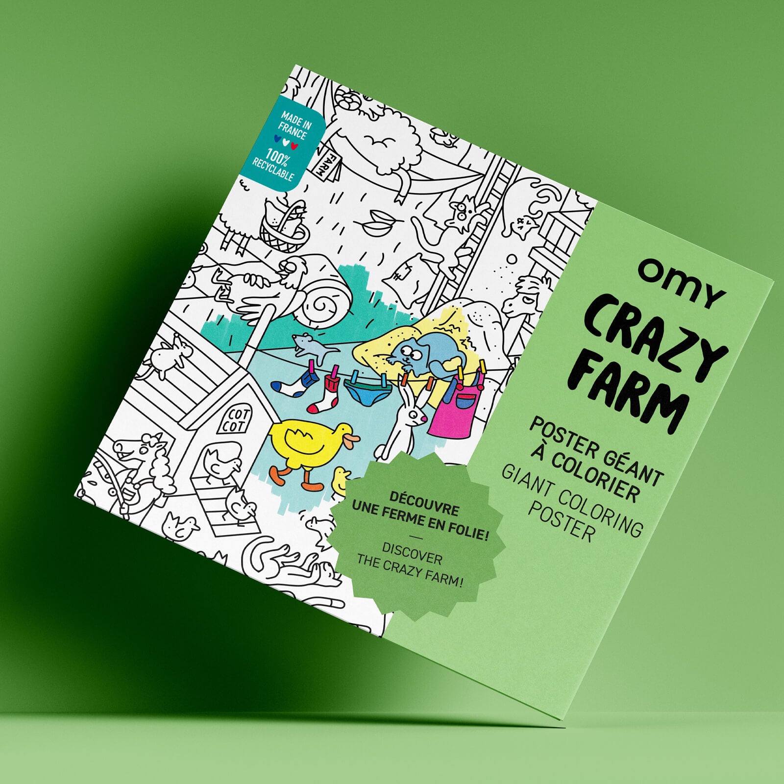 Colouring Poster - Crazy Farm
