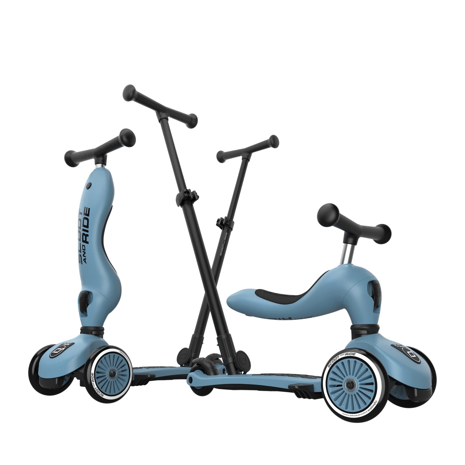 Highwaykick 1 Scooter - Push and Go - Steel