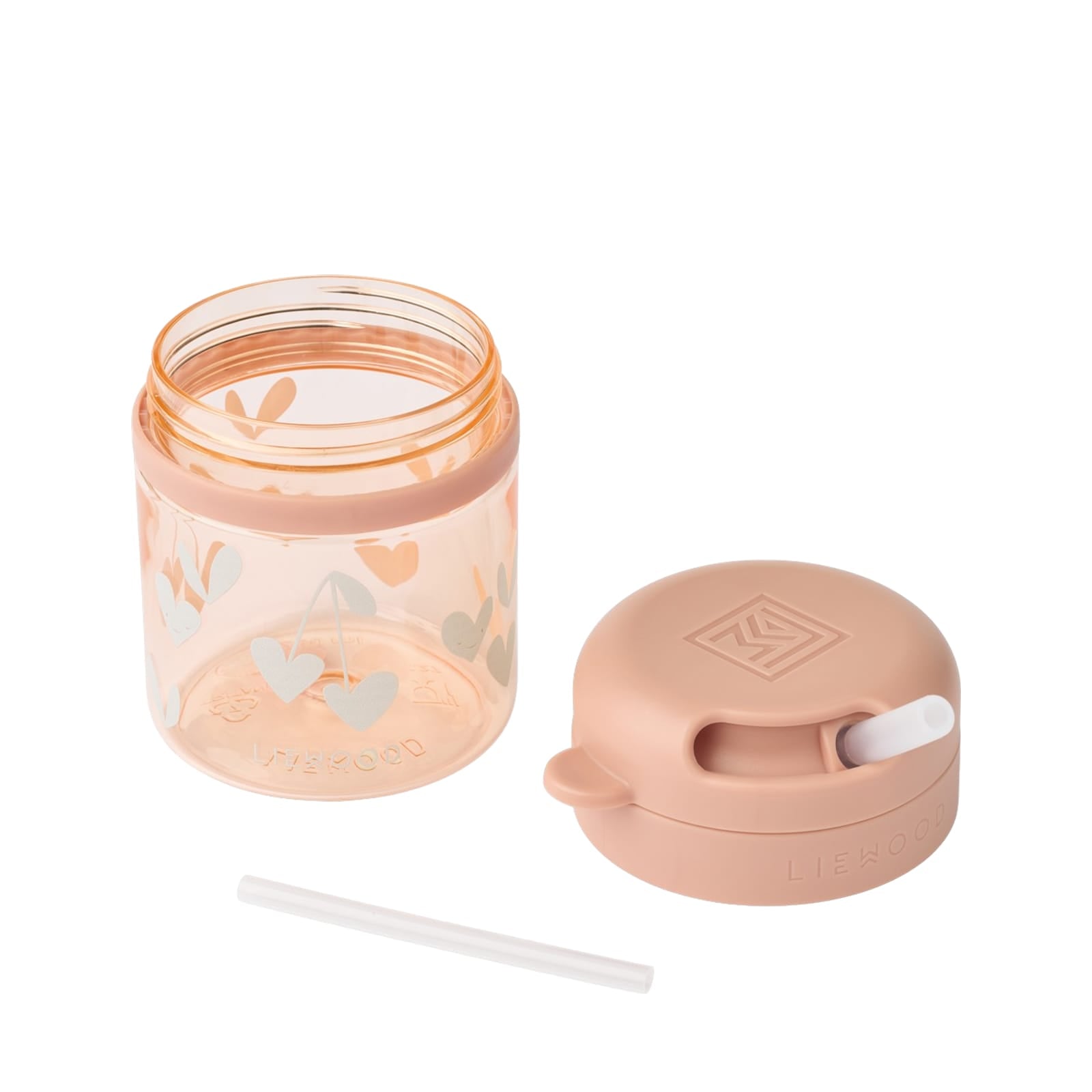 Pavia Tritan Straw Cup 280ml - Sweethearts Pale Tuscany