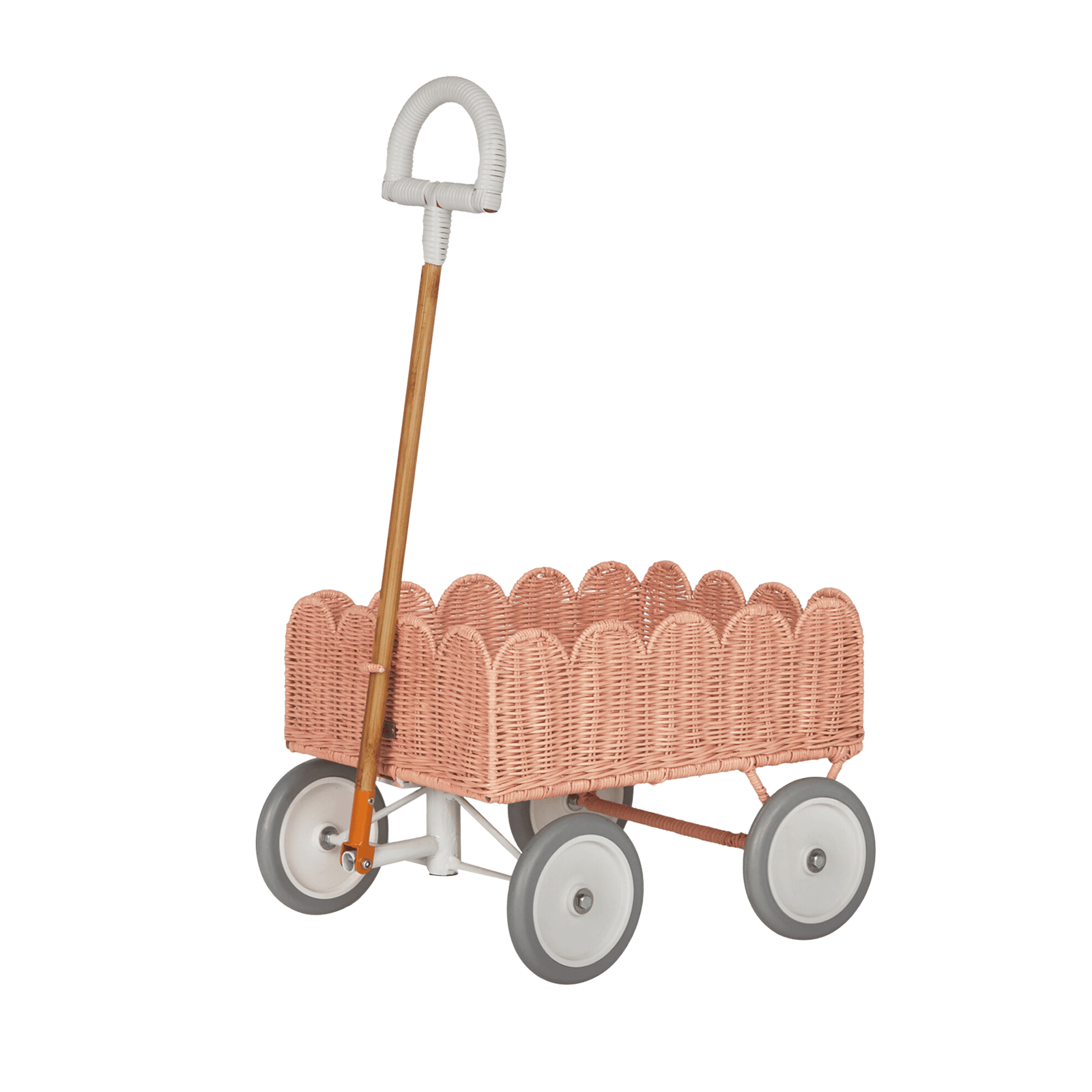 Rattan Wonder Wagon - Seashell Pink