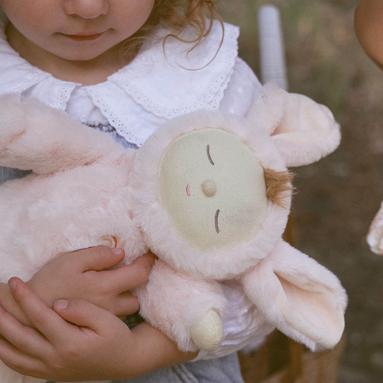 Lullaby Cozy Dinkum Doll - Bunny Moppet Pink