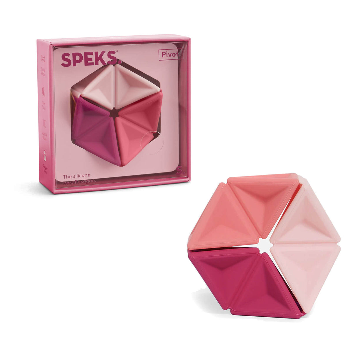 Pivot Silicone Flexagon - Magenta