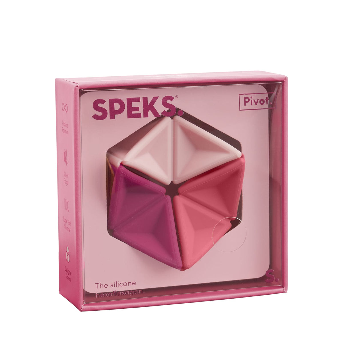 Pivot Silicone Flexagon - Magenta