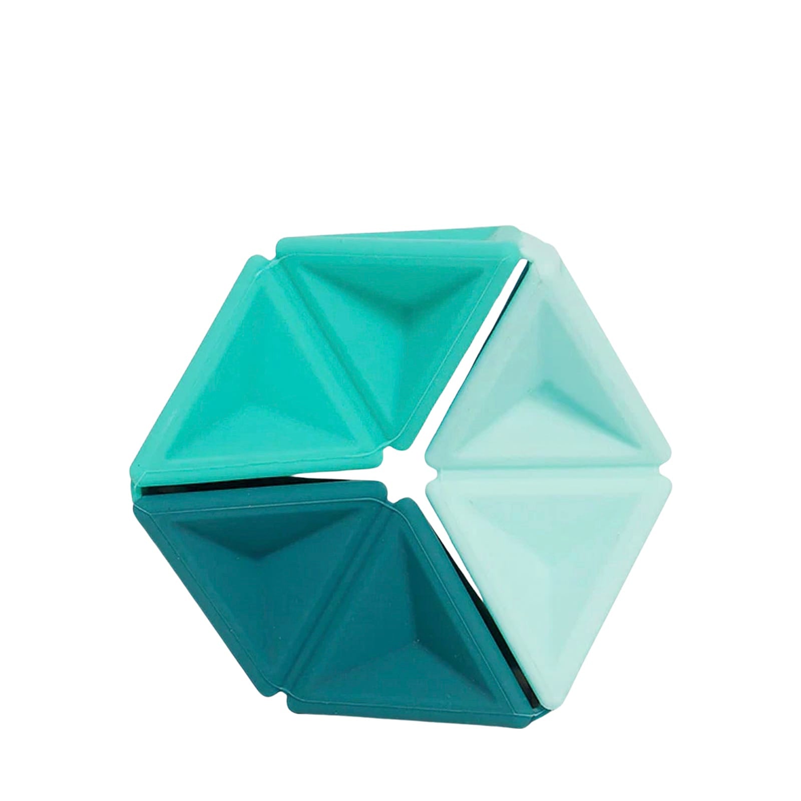Pivot Silicone Flexagon - Teal