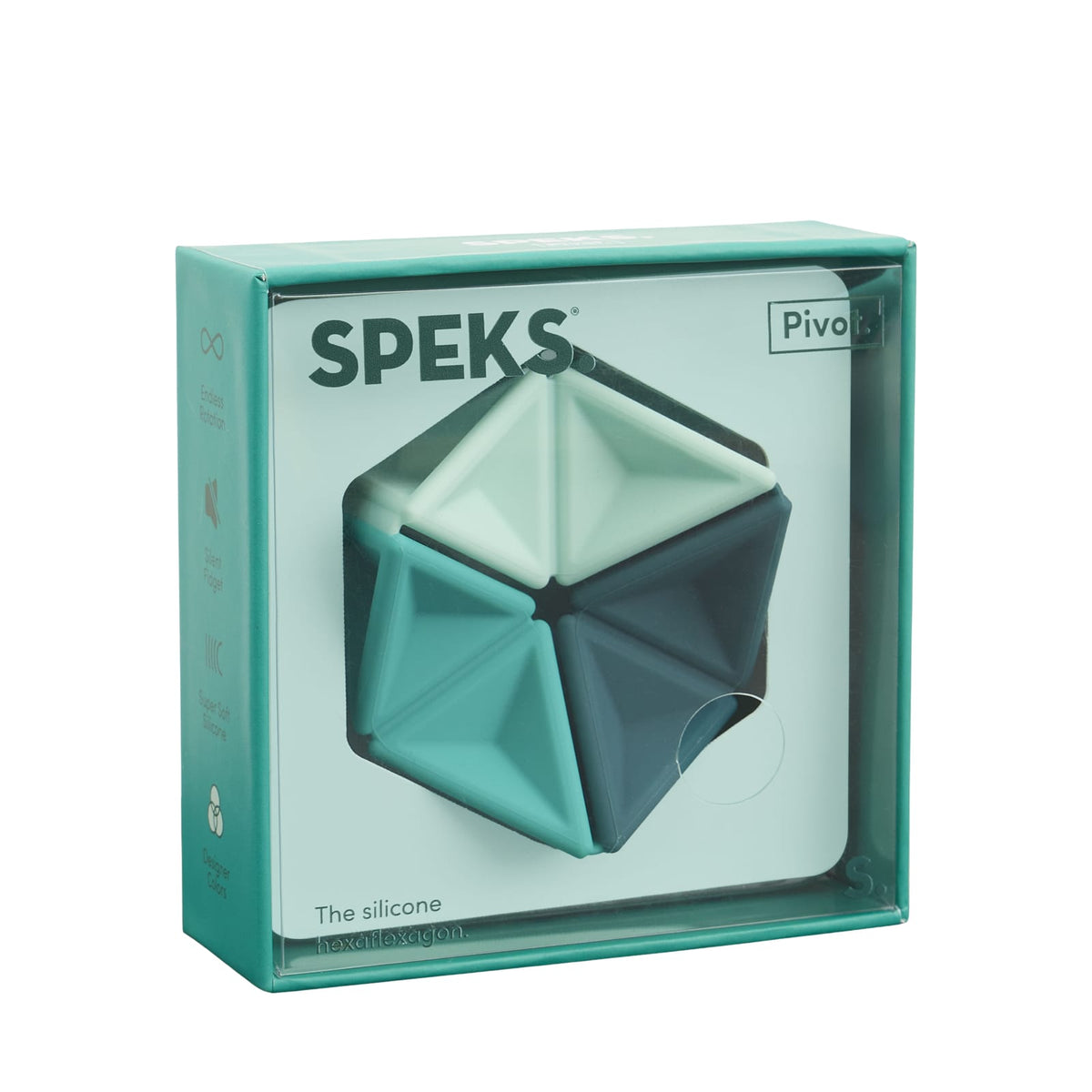 Pivot Silicone Flexagon - Teal