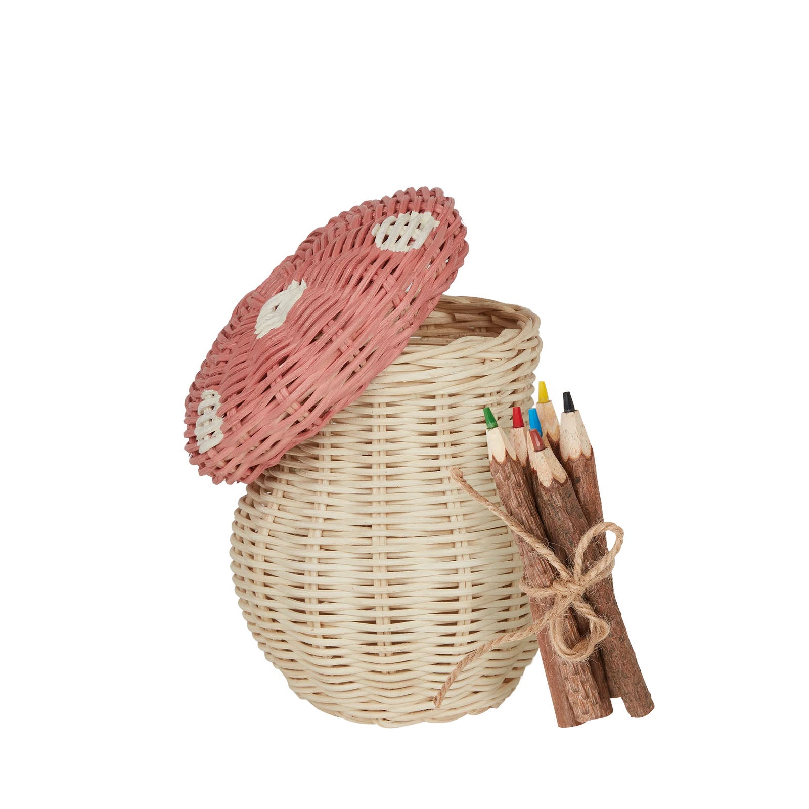 Toadstool Basket - Musk and Straw