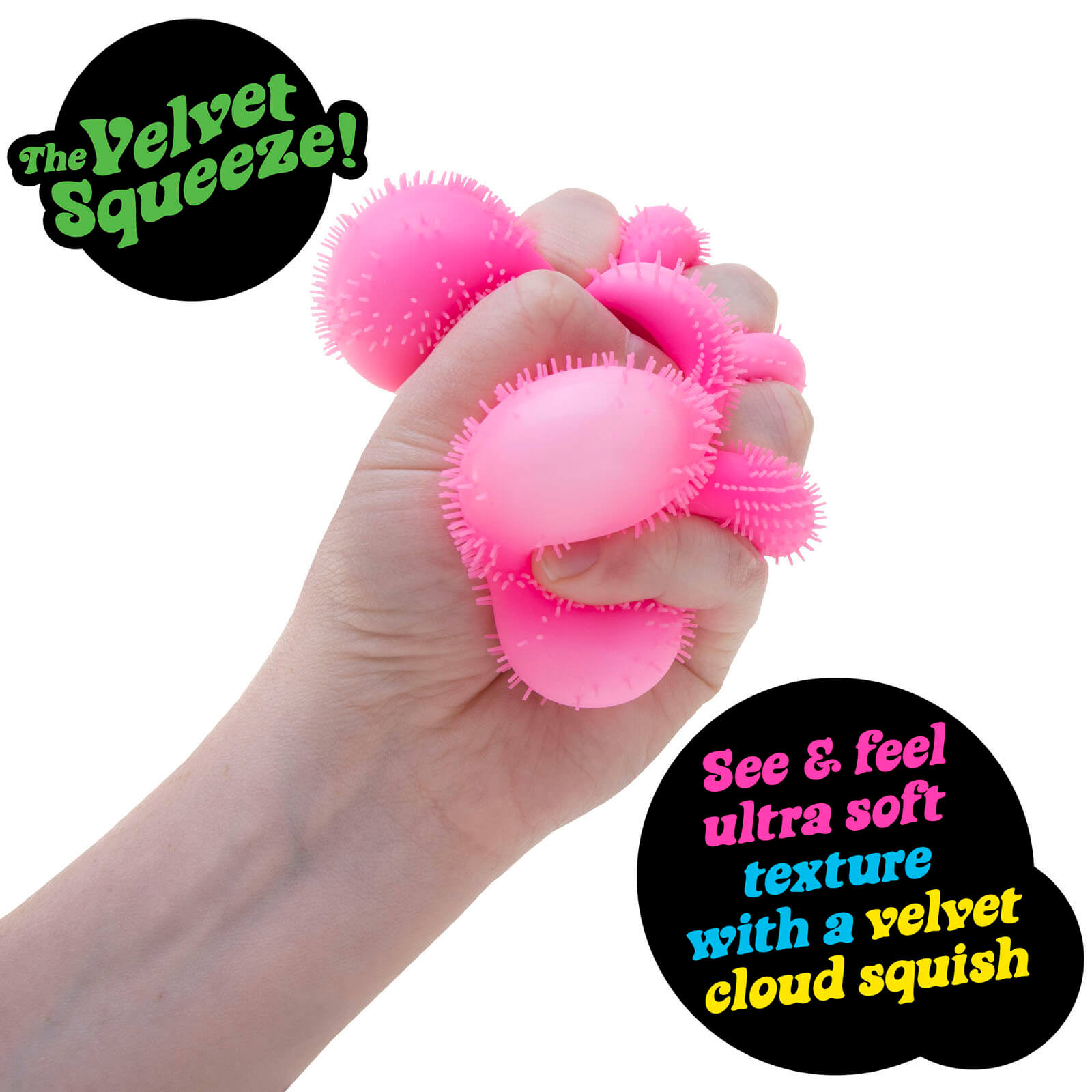 Squishy Stress Ball - Fuzz Ball Flower Power