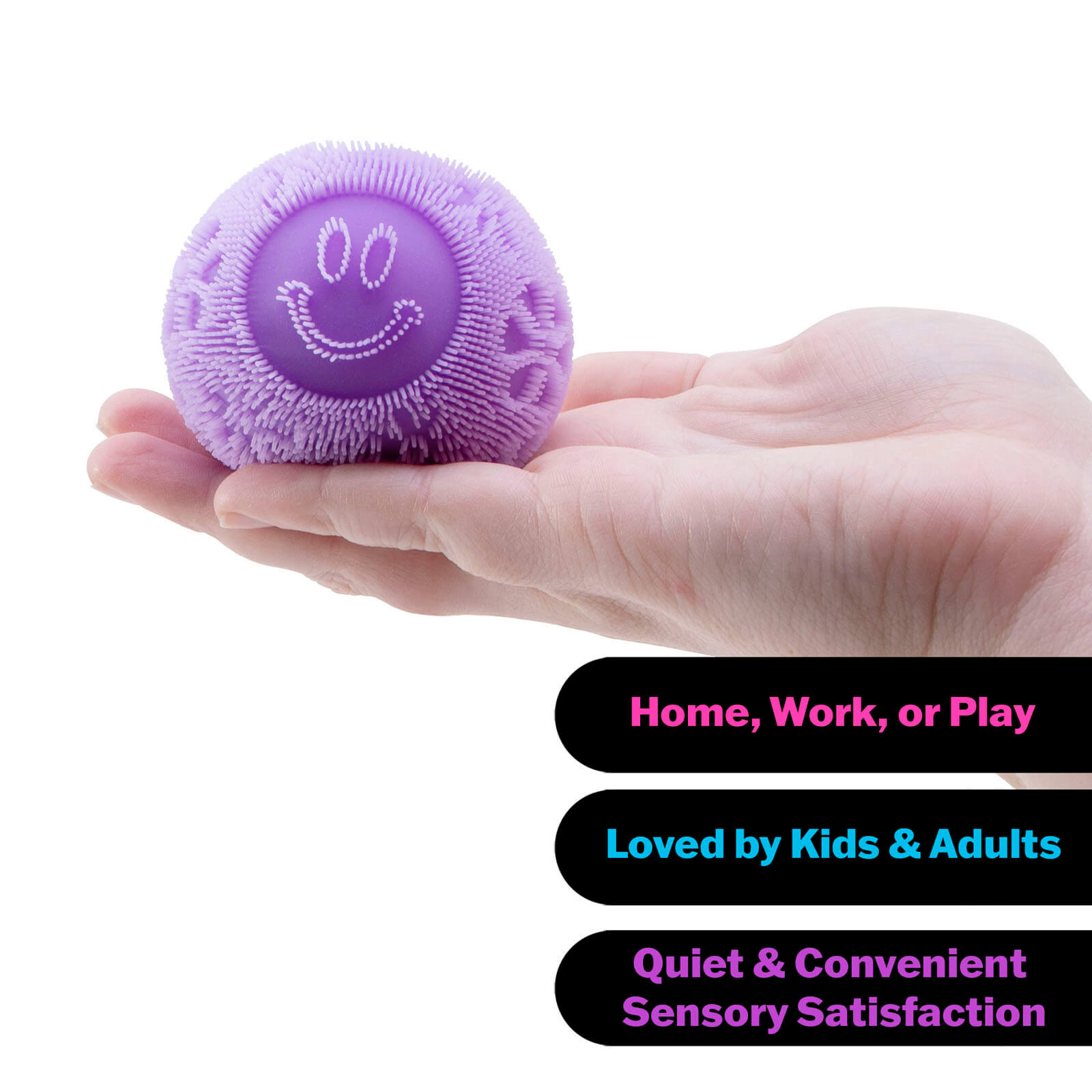 Squishy Stress Ball - Fuzz Ball Flower Power