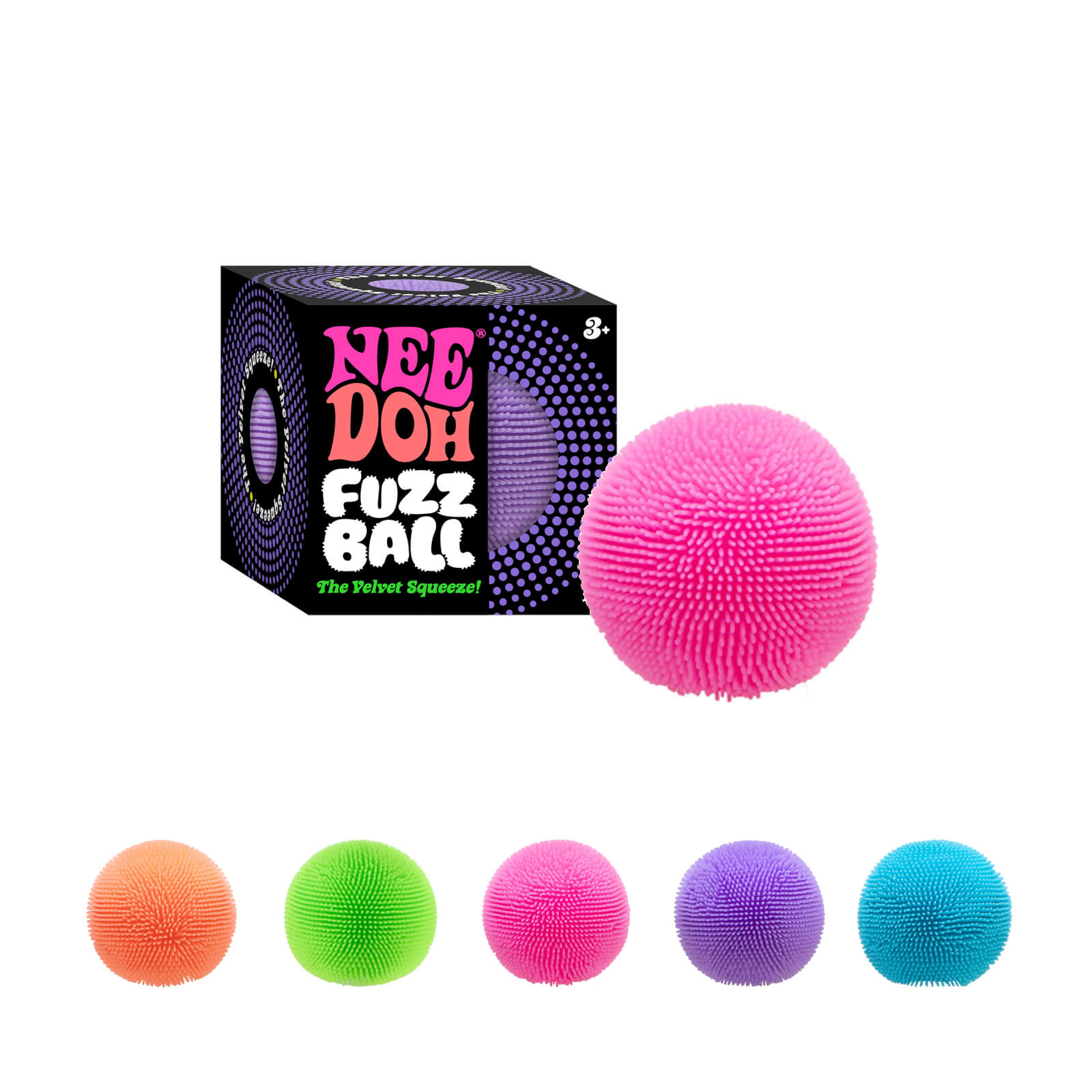 Squishy Stress Ball - Coloured Fuzz Ball