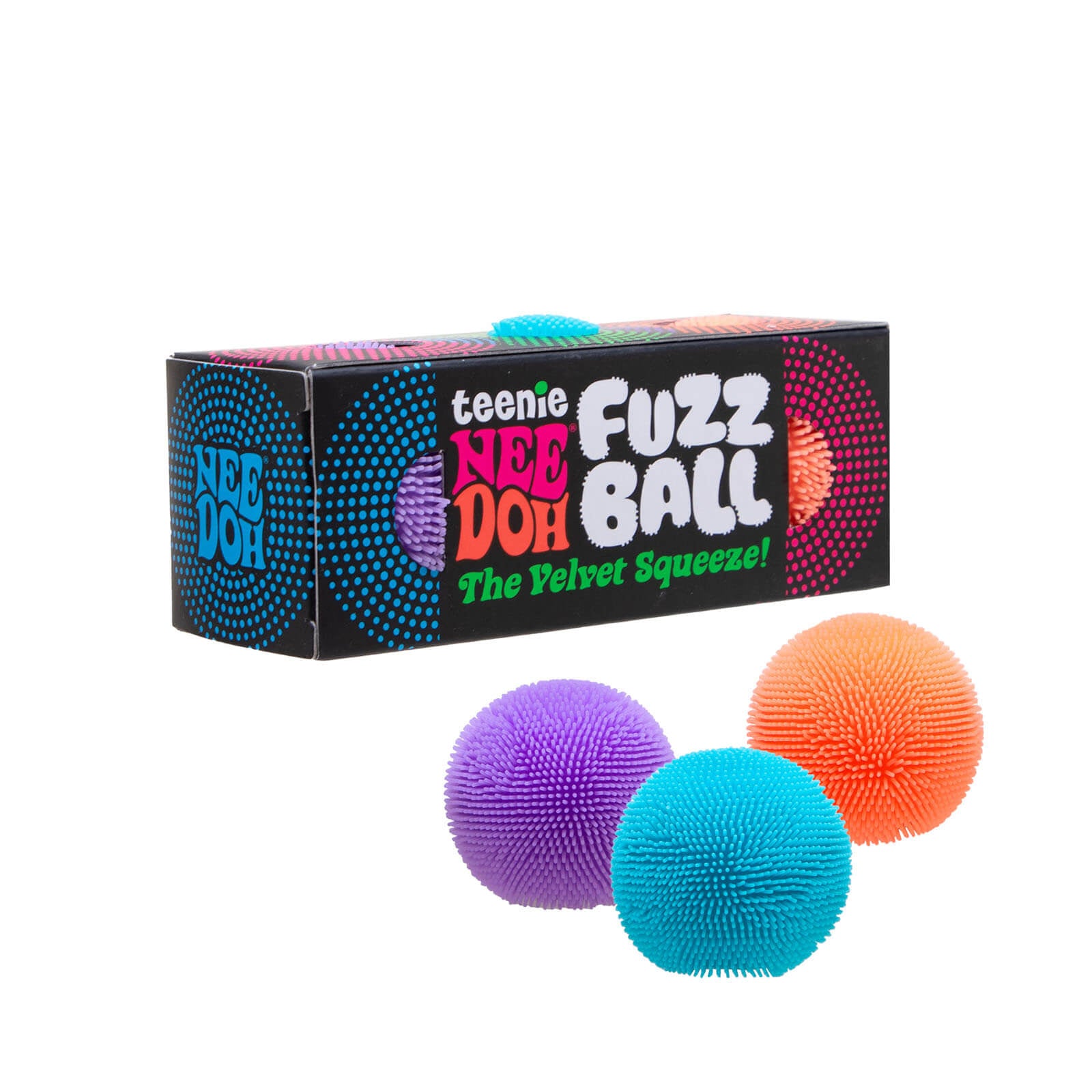 Squishy Stress Ball - Teenie Fuzz Ball - Set of 3