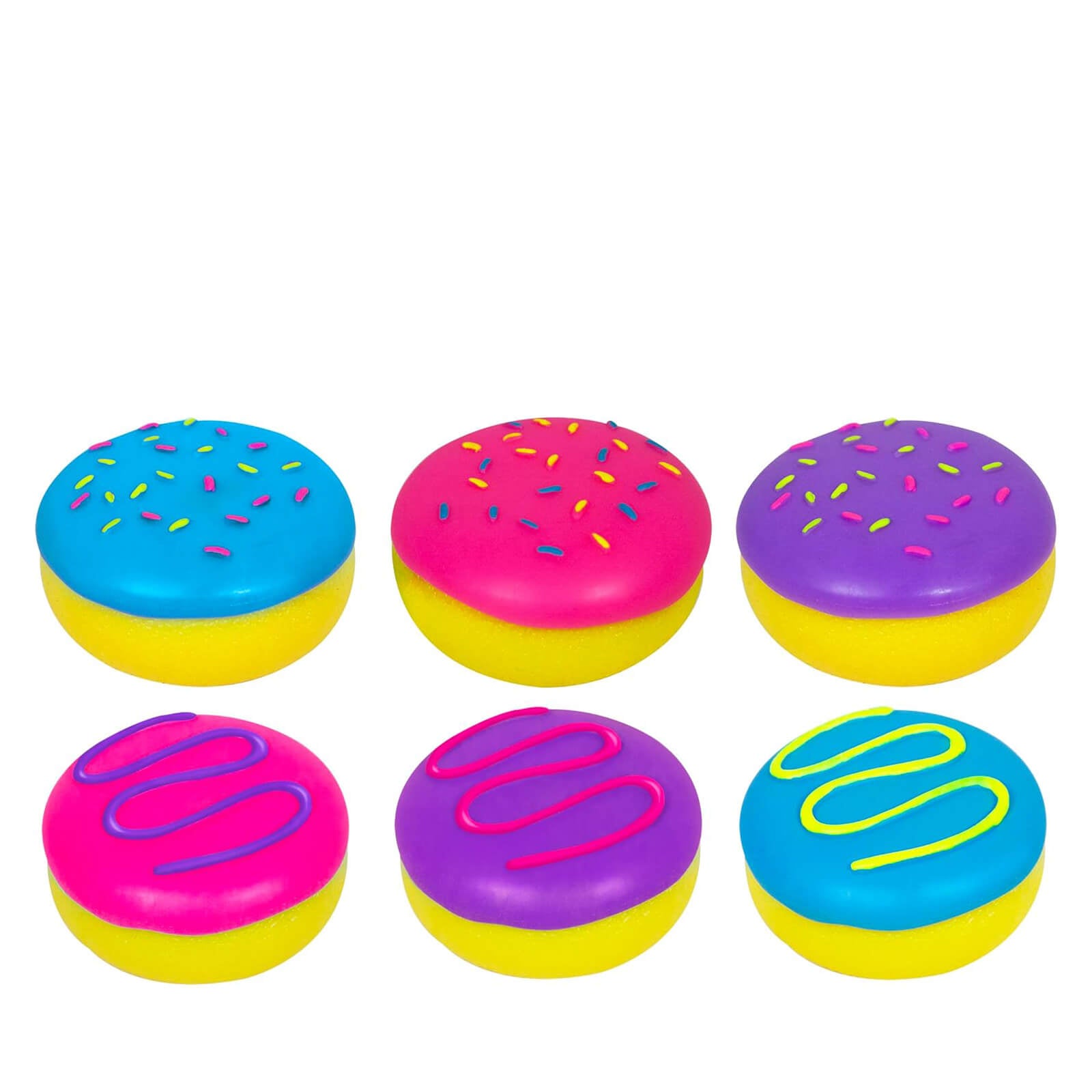 Squishy Fidget Toy - Coloured Jelly Donut