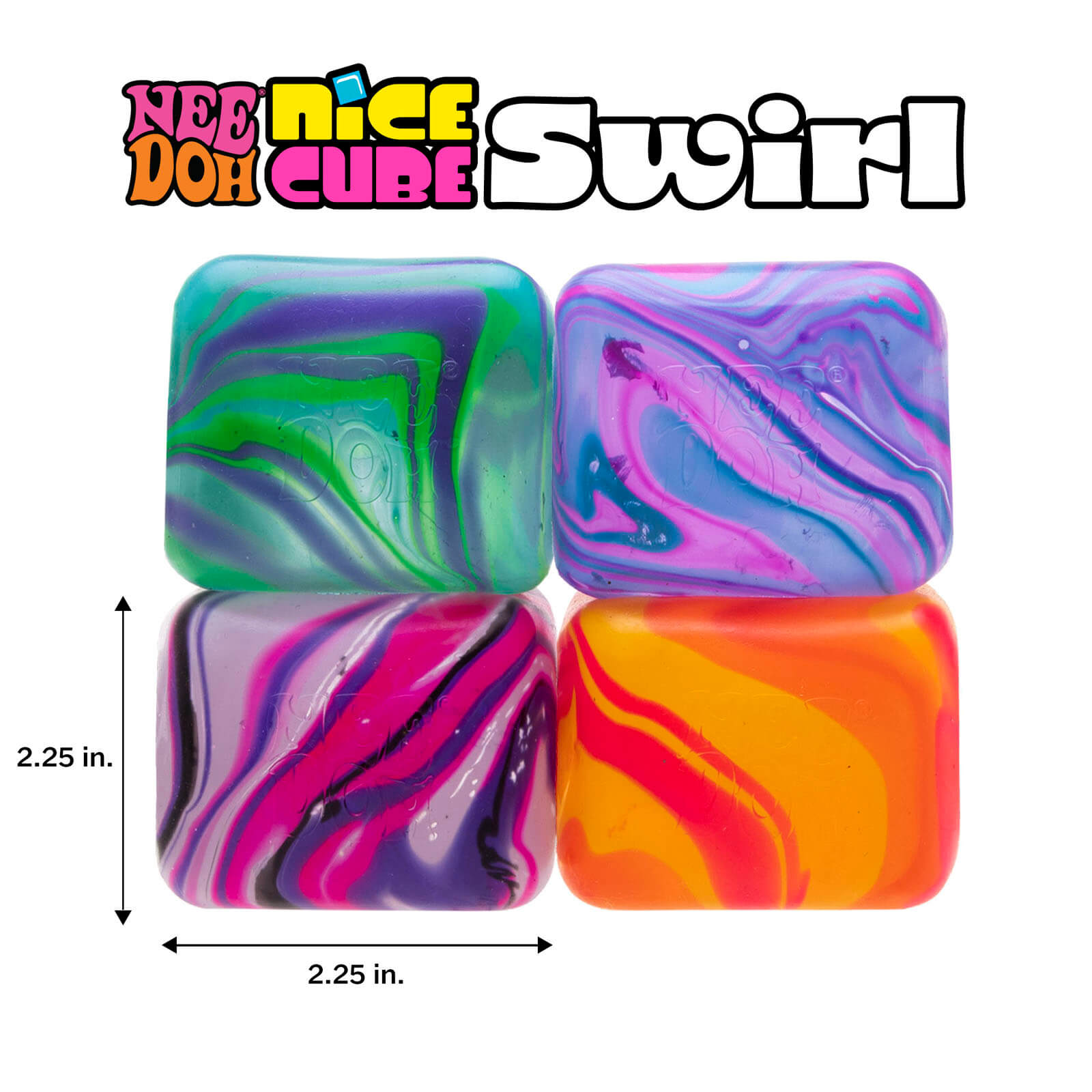 Squishy Fidget Toy - Nice Cube Swirl