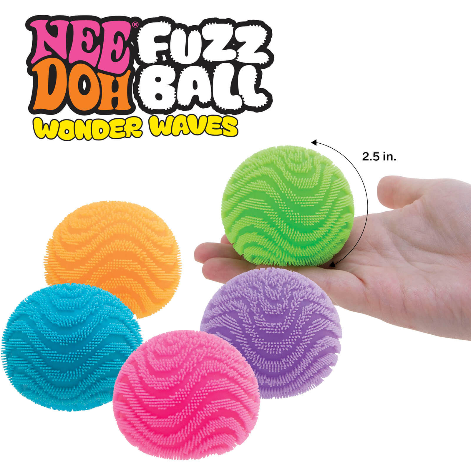Squishy Stress Ball - Fuzz Ball Wonder Waves