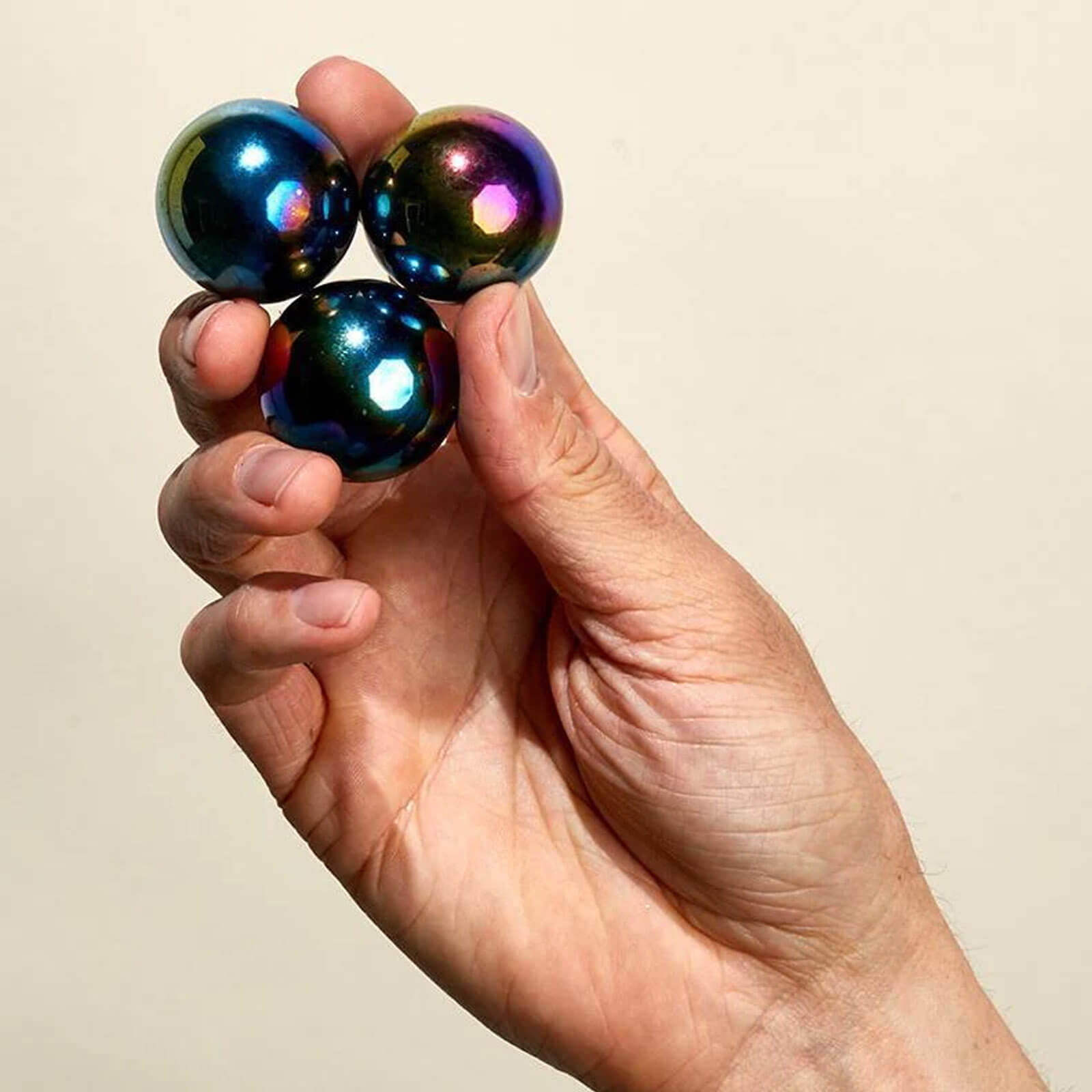 Supers - 3 Giant Magnet Balls - Gunmetal Black