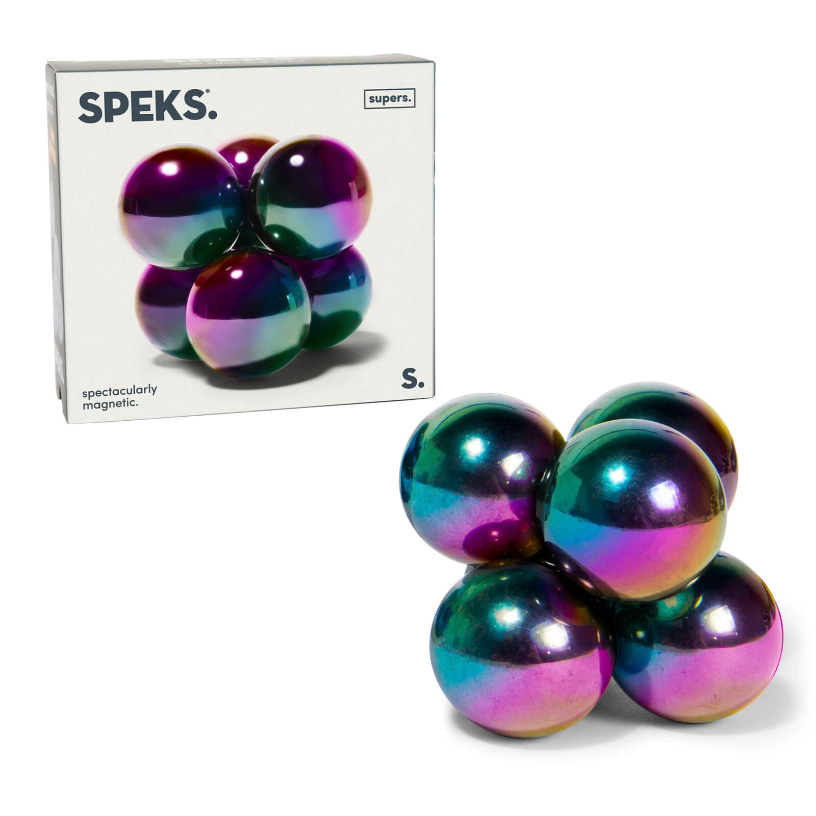 Supers - 6 Giant Magnet Balls - Oil Slick