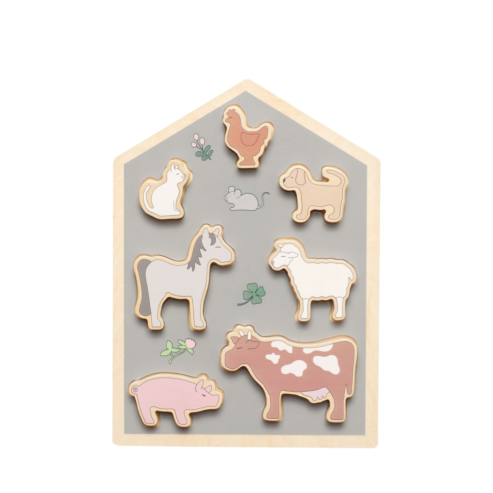 Wooden Puzzle - Farm Animals