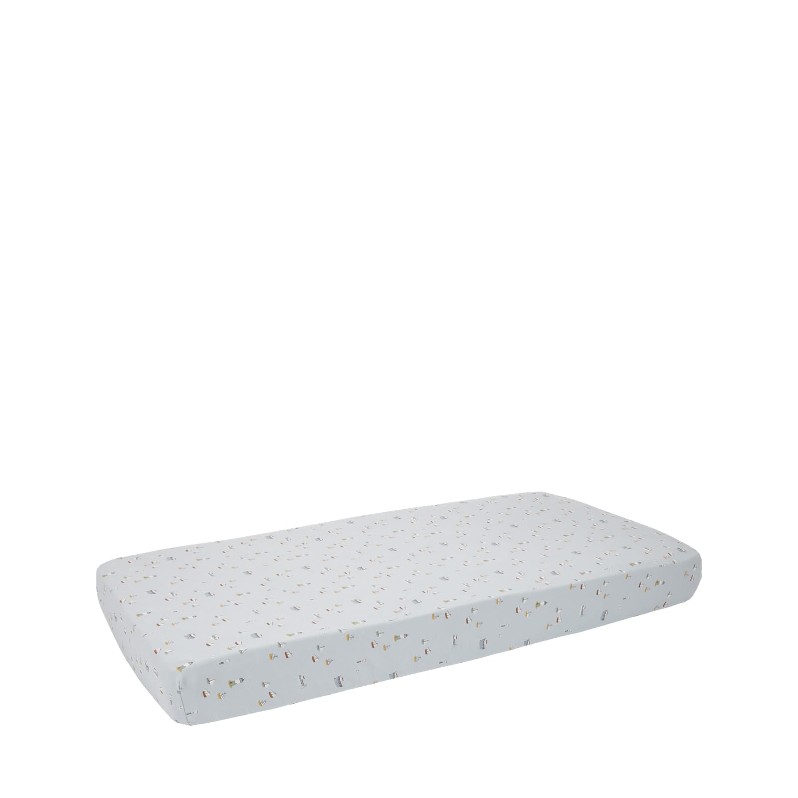 Fitted Cot Sheet 40cm x 80cm - Sailors Bay Blue