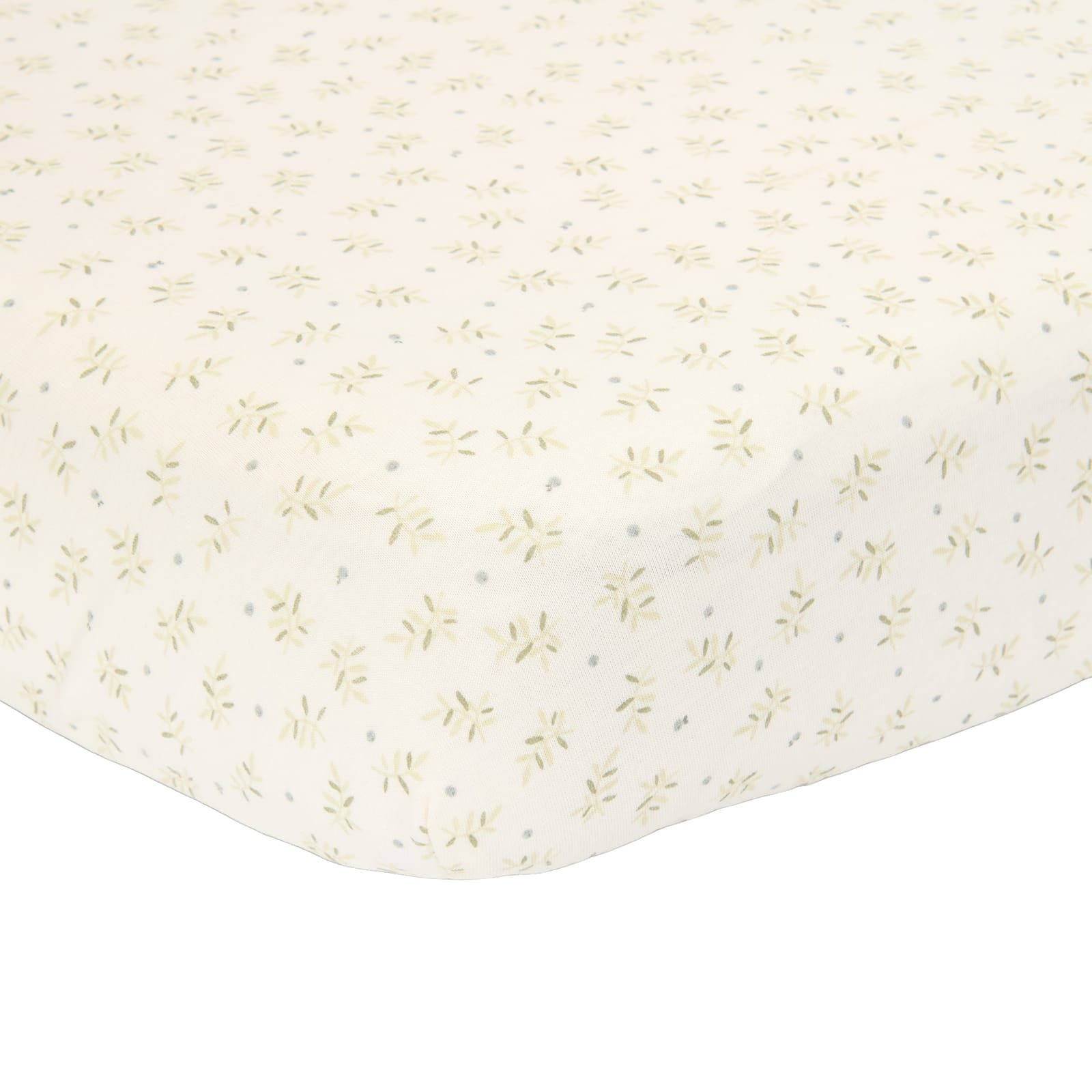 Single Bed Fitted Sheet - Blueberry Leaves