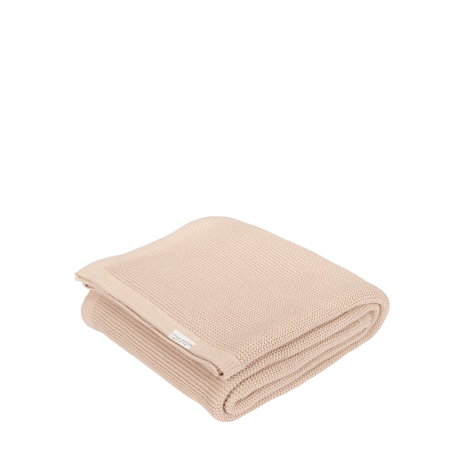 Knitted Cot Blanket 110cm x 140cm - Beige