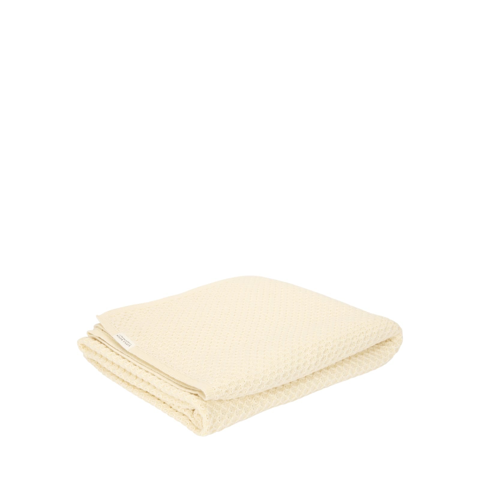 Knitted Cot Blanket 110cm x 140cm - Pure Soft White
