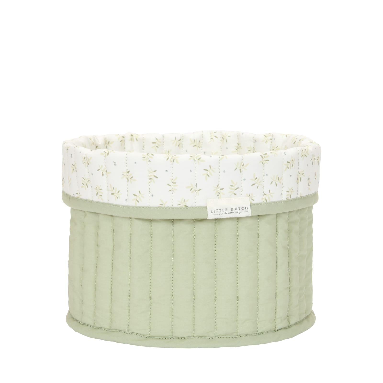 Quilted Storage Basket Small - Blueberry Leaves