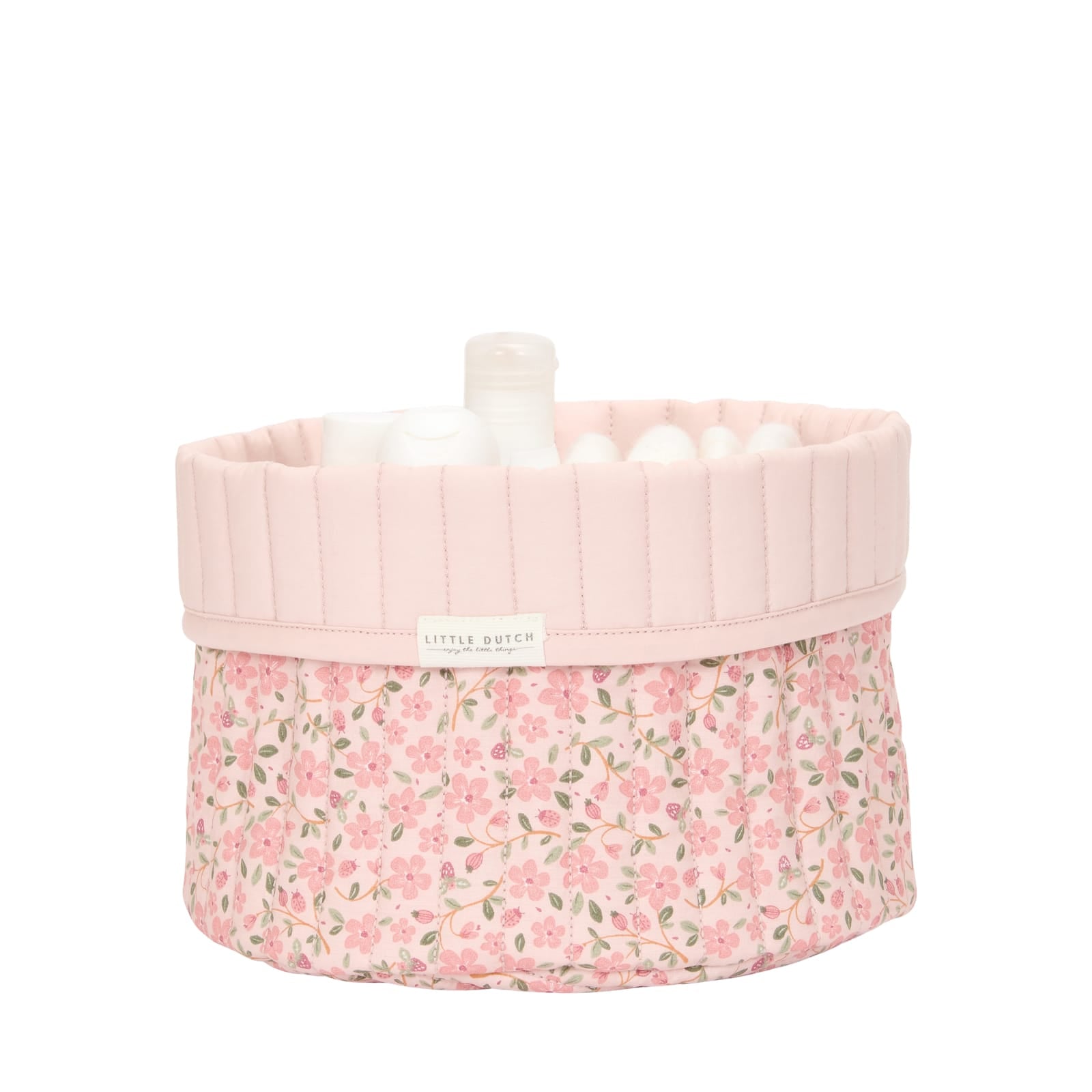 Quilted Storage Basket Small - Fairy Floral