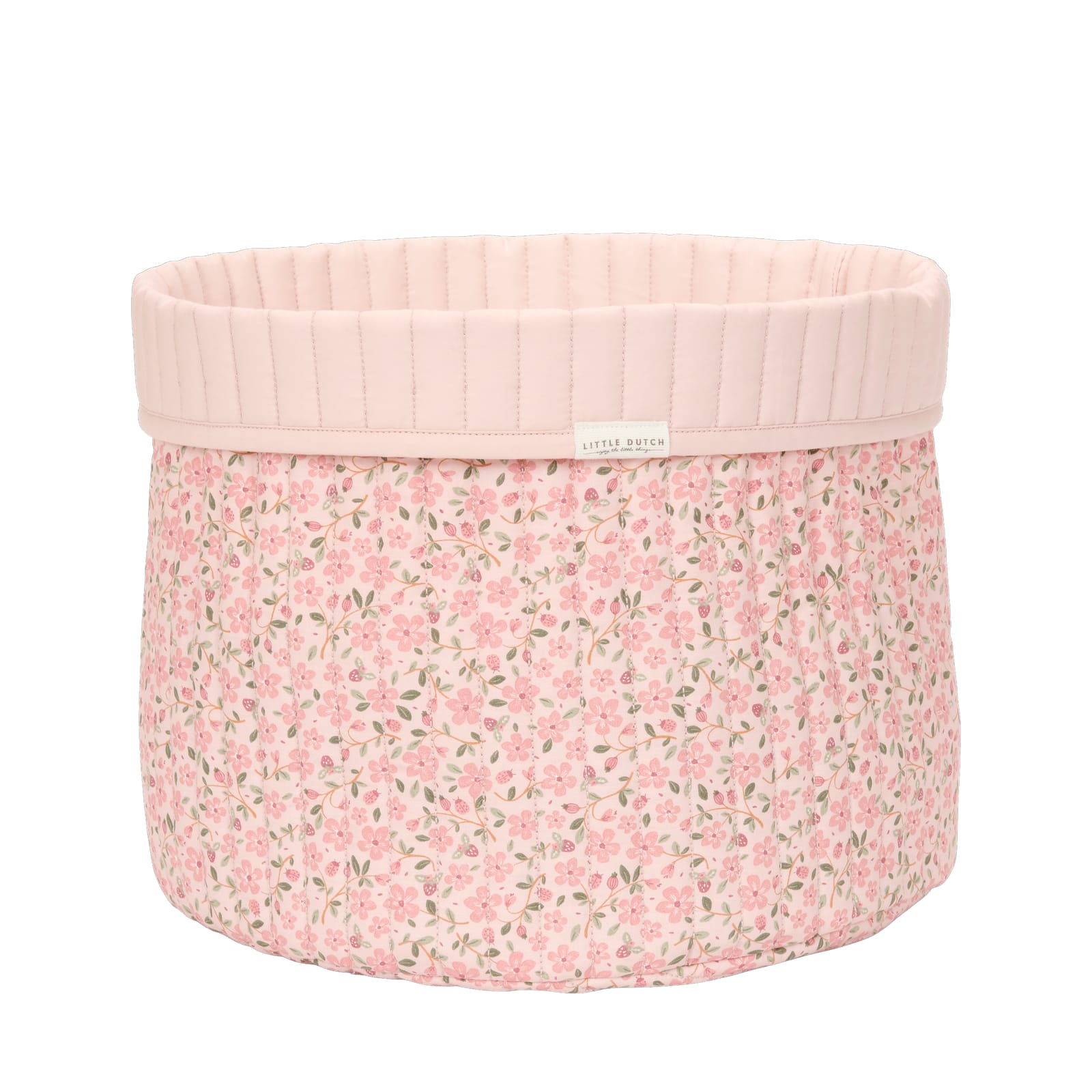 Quilted Storage Basket Large - Fairy Floral