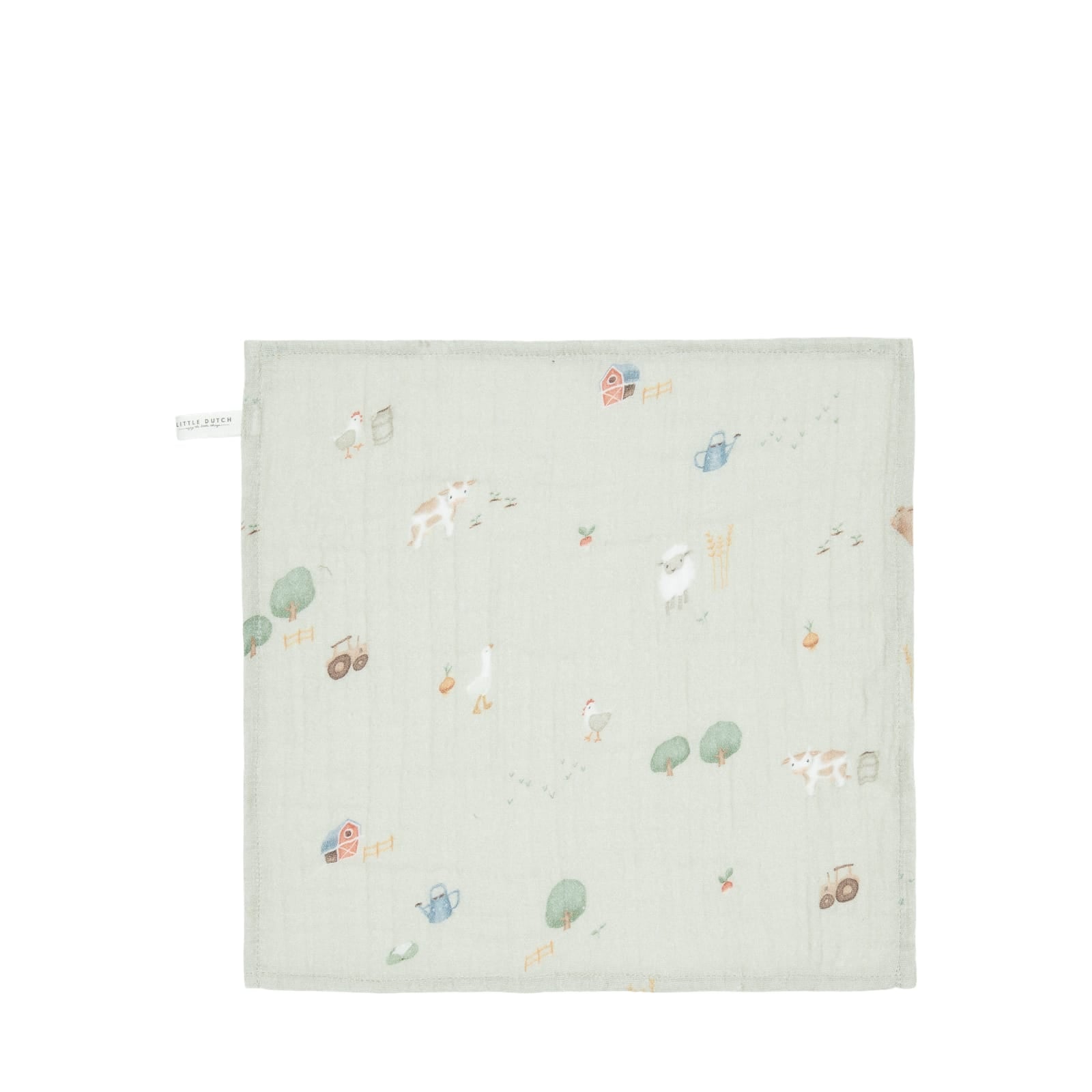 Face Cloths 2 Pack - Little Farm Olive